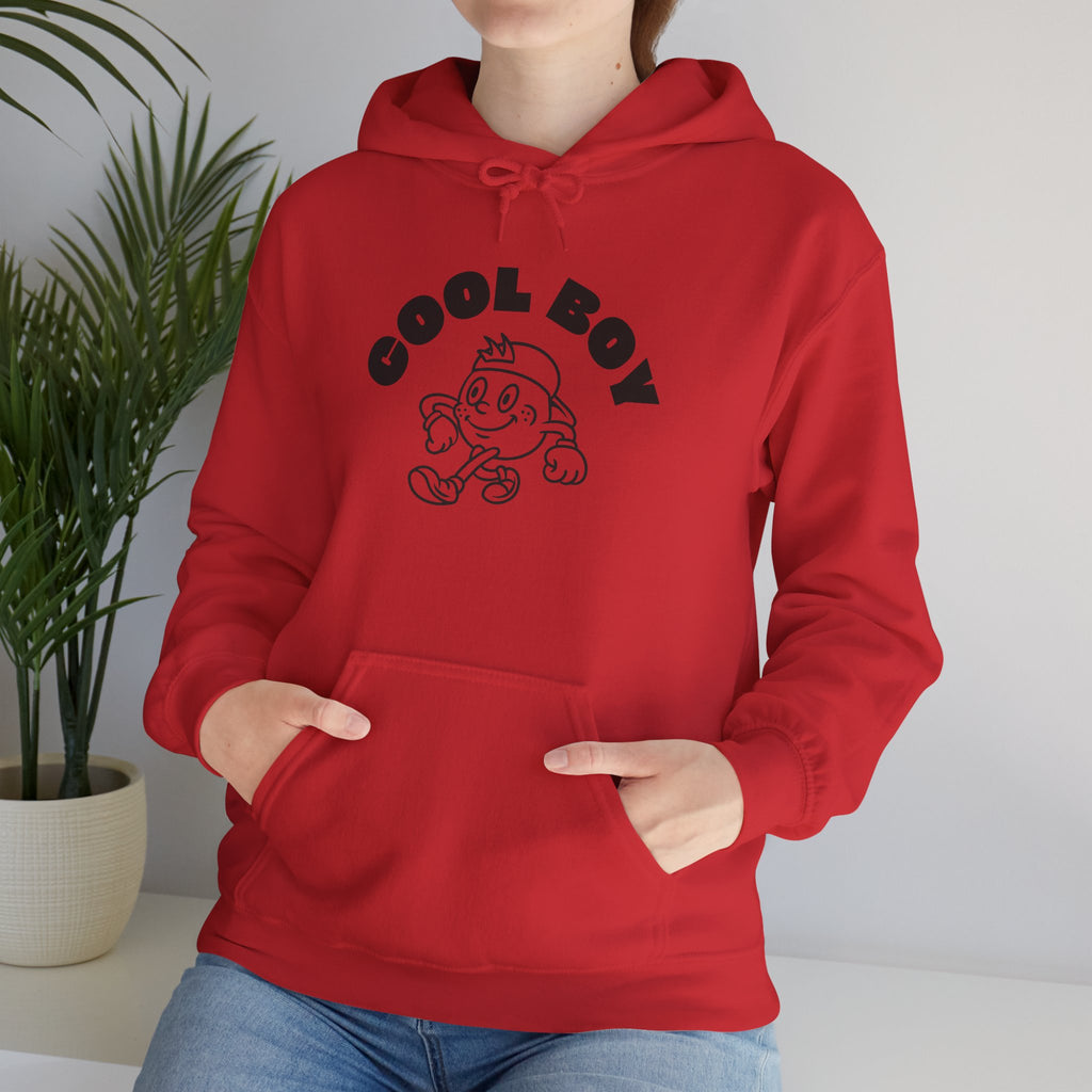 Cool Boy Unisex Hooded Sweatshirt, Casualwear for Teens, Gift for Him, Cozy Layering, Streetwear Style, Everyday Comfort