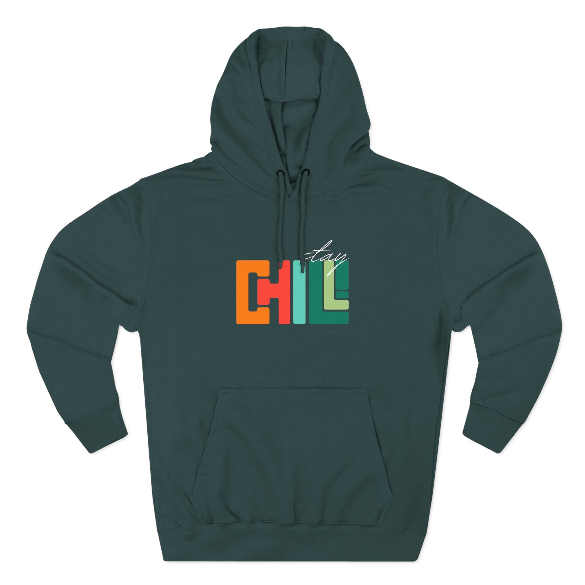 Chill Vibes Three-Panel Fleece Hoodie | Cozy Sweatshirt for Relaxation, Perfect for Gifts, Fashion, and Casual Wear