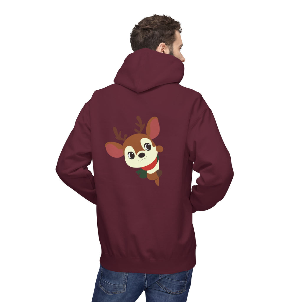 Reindeer Cheer Hoodie — "Tis the Season" Holiday Pullover