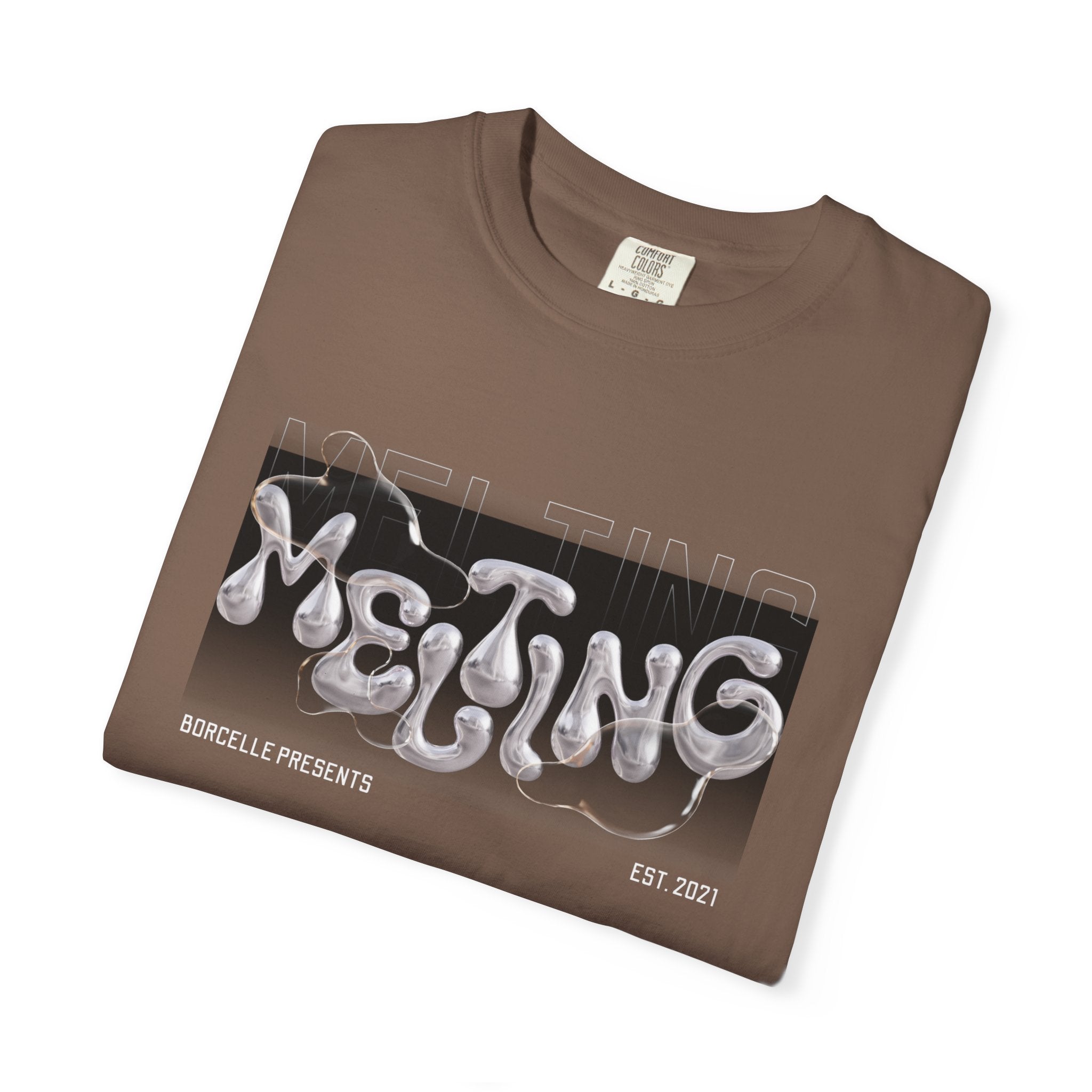Melting Vibes Unisex Garment-Dyed T-shirt | Cool Graphic Tee for Art Lovers, Trendy Casual Wear, Unique Gift, Summer Style