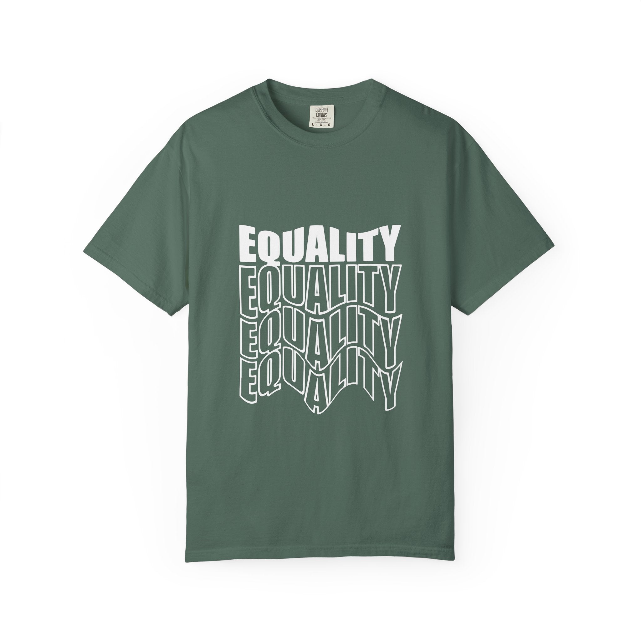 Equality Unisex Garment-Dyed T-shirt | Bold Statement Tee, LGBTQ+ Pride Apparel, Casual Wear, Gift for Activists, Equality Awareness