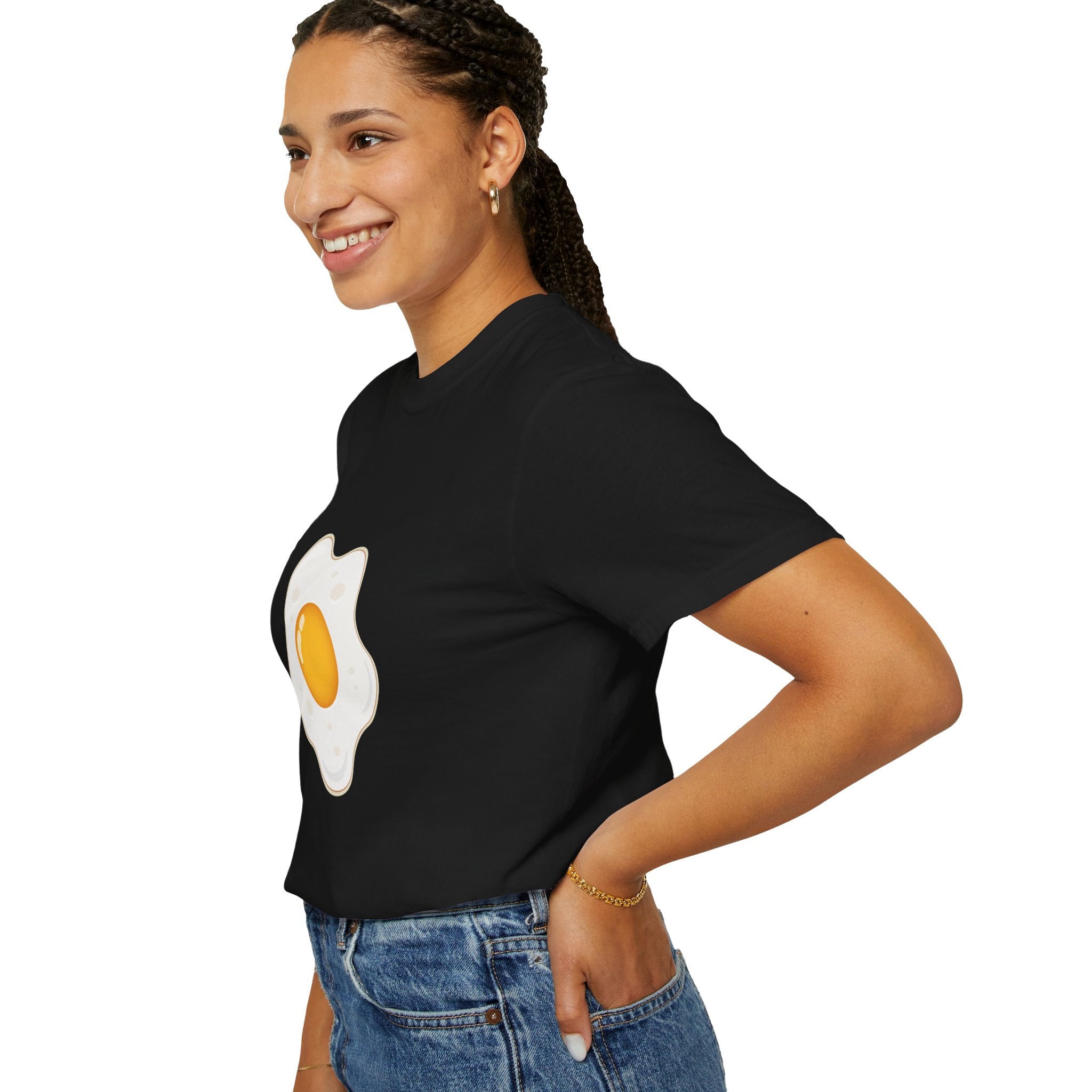 Whimsical Egg Graphic T-Shirt, Funny Food Tee, Breakfast Lover Gift, Unisex Tee for Foodies, Cute Egg Design Shirt