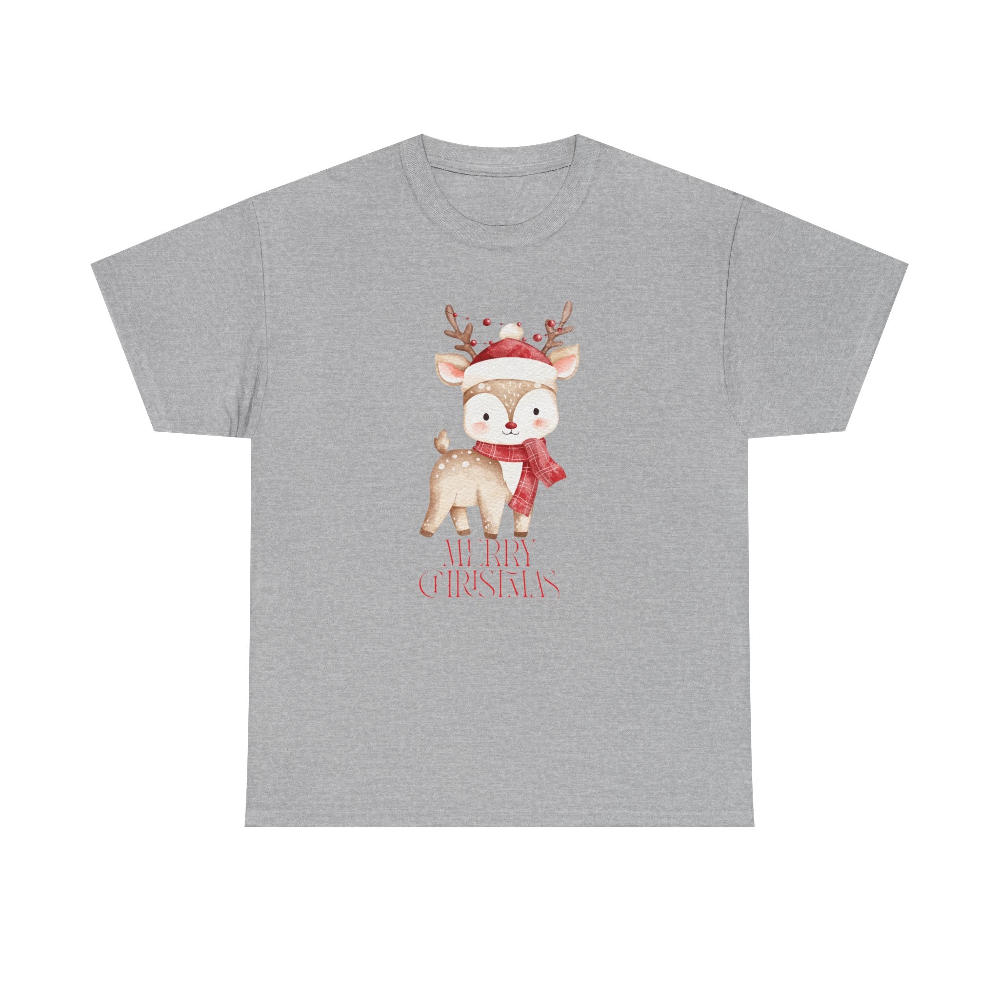 Kids' Cute Reindeer Christmas Tee – Merry Christmas Woodland Holiday Shirt