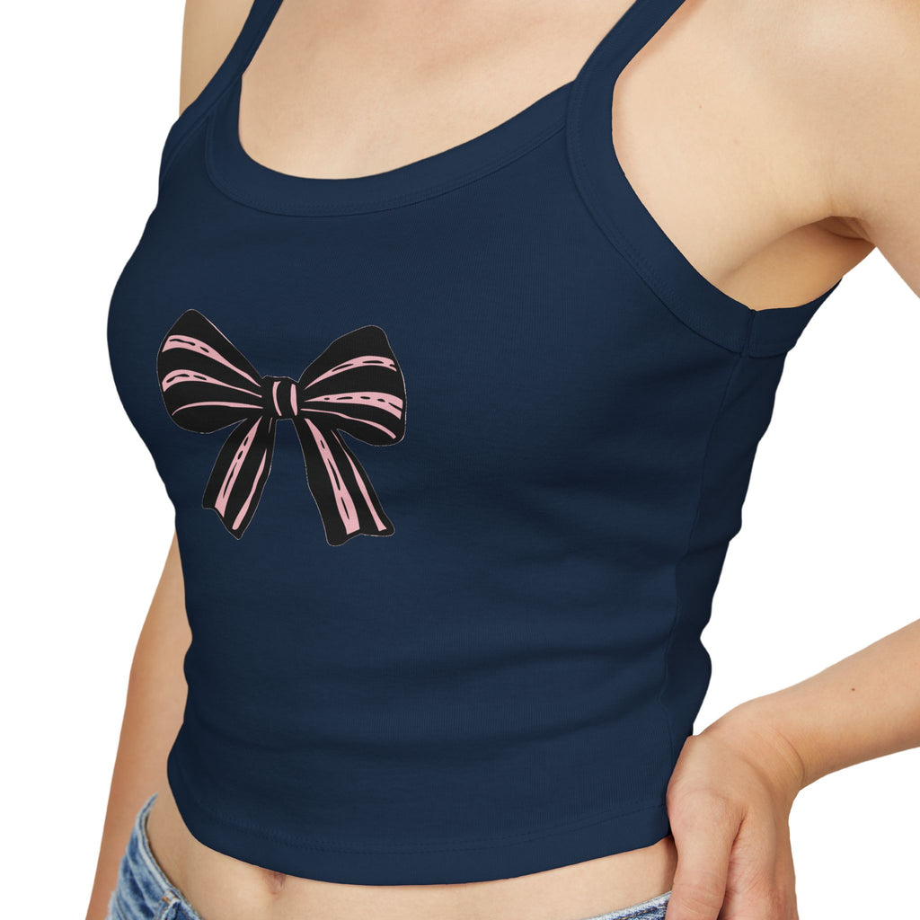 Chic Bow Design Women's Spaghetti Strap Tank Top, Casual Summer Top, Lightweight Sleepwear, Stylish Layering Piece, Gifts for Her, [...]