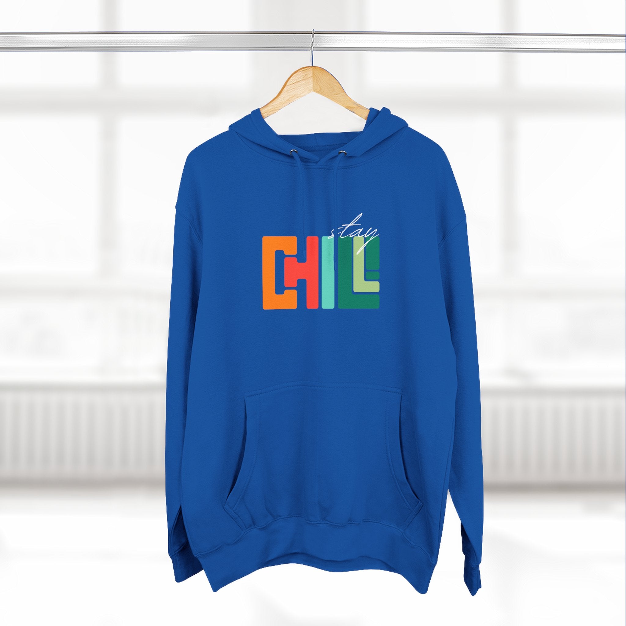 Chill Vibes Three-Panel Fleece Hoodie | Cozy Sweatshirt for Relaxation, Perfect for Gifts, Fashion, and Casual Wear