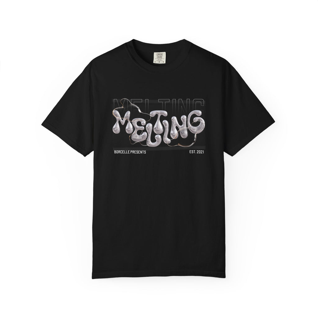 Melting Vibes Unisex Garment-Dyed T-shirt | Cool Graphic Tee for Art Lovers, Trendy Casual Wear, Unique Gift, Summer Style
