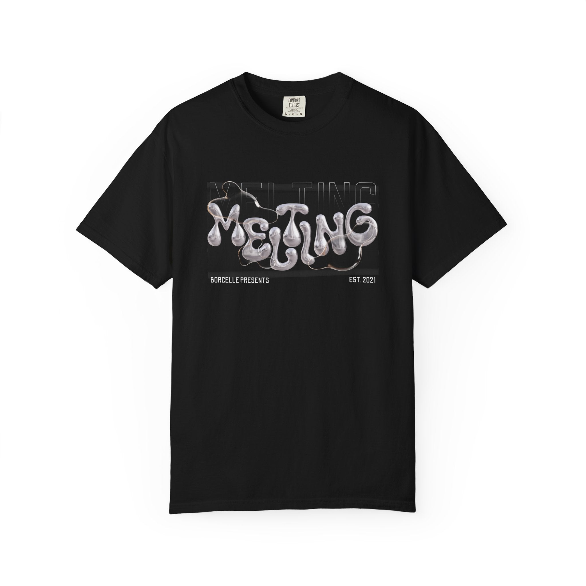 Melting Vibes Unisex Garment-Dyed T-shirt | Cool Graphic Tee for Art Lovers, Trendy Casual Wear, Unique Gift, Summer Style