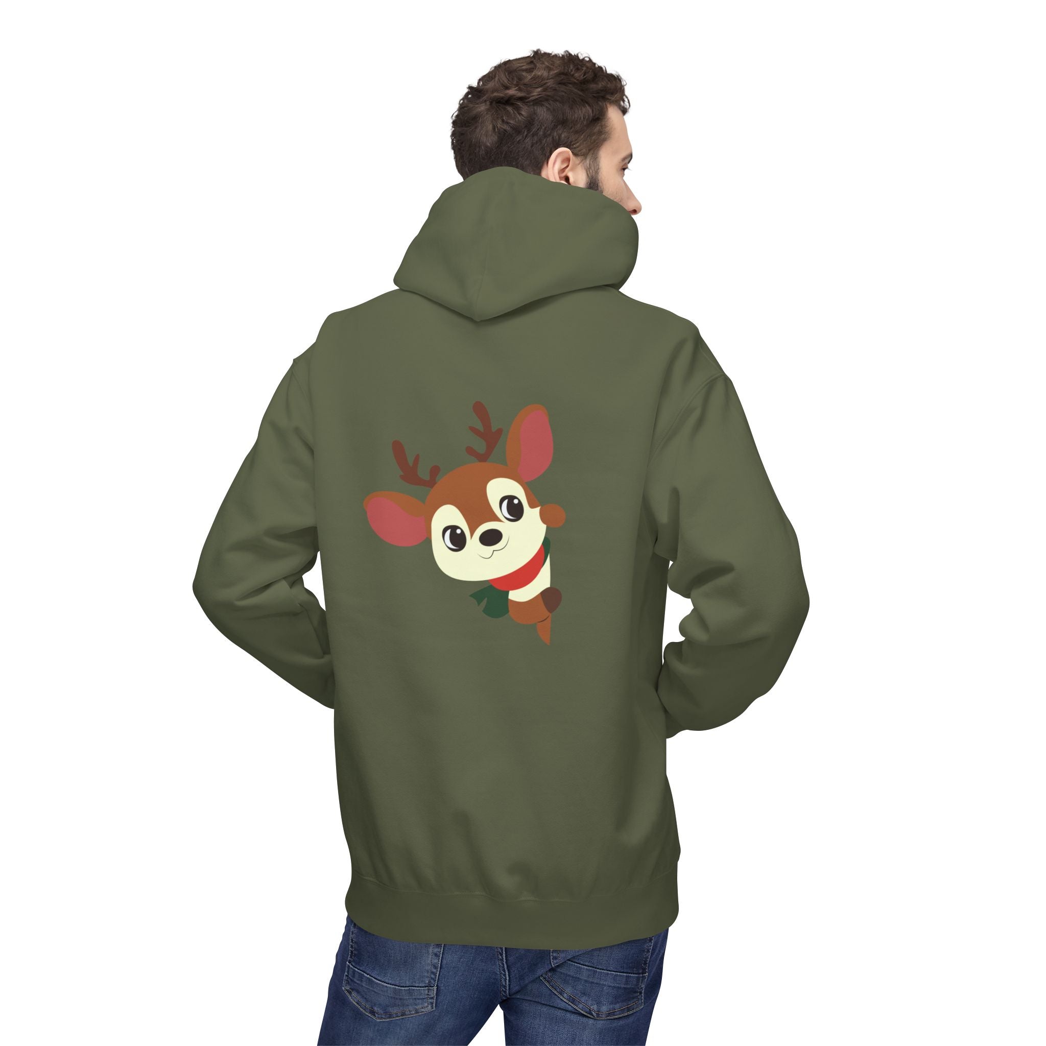 Reindeer Cheer Hoodie — "Tis the Season" Holiday Pullover