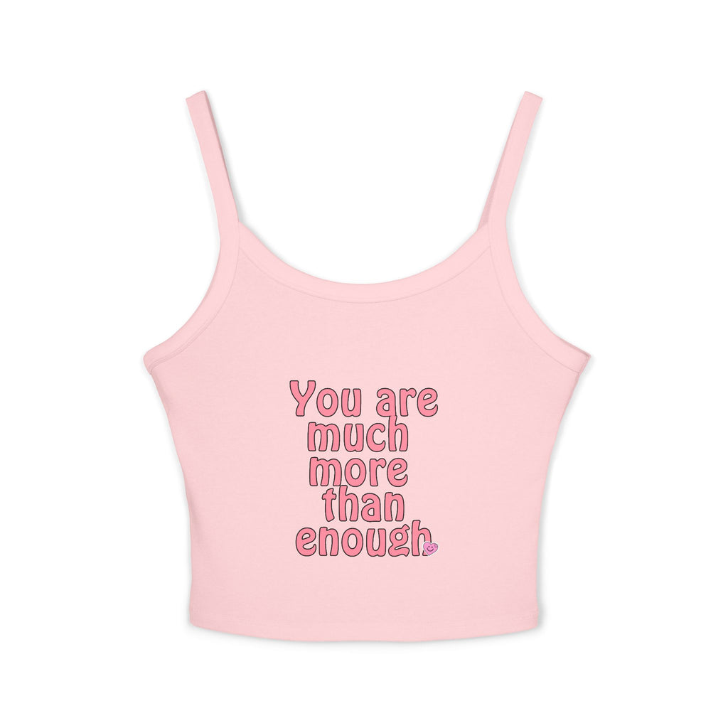 Empowering Women's Spaghetti Strap Tank Top, Motivational Crop Top, Summer Fashion, Gift for Her, Positive Affirmation Shirt, [...]