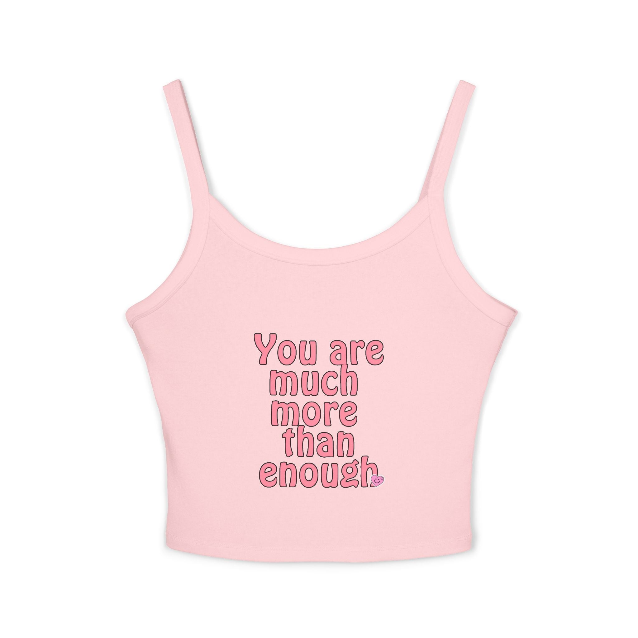 Empowering Women's Spaghetti Strap Tank Top, Motivational Crop Top, Summer Fashion, Gift for Her, Positive Affirmation Shirt, [...]