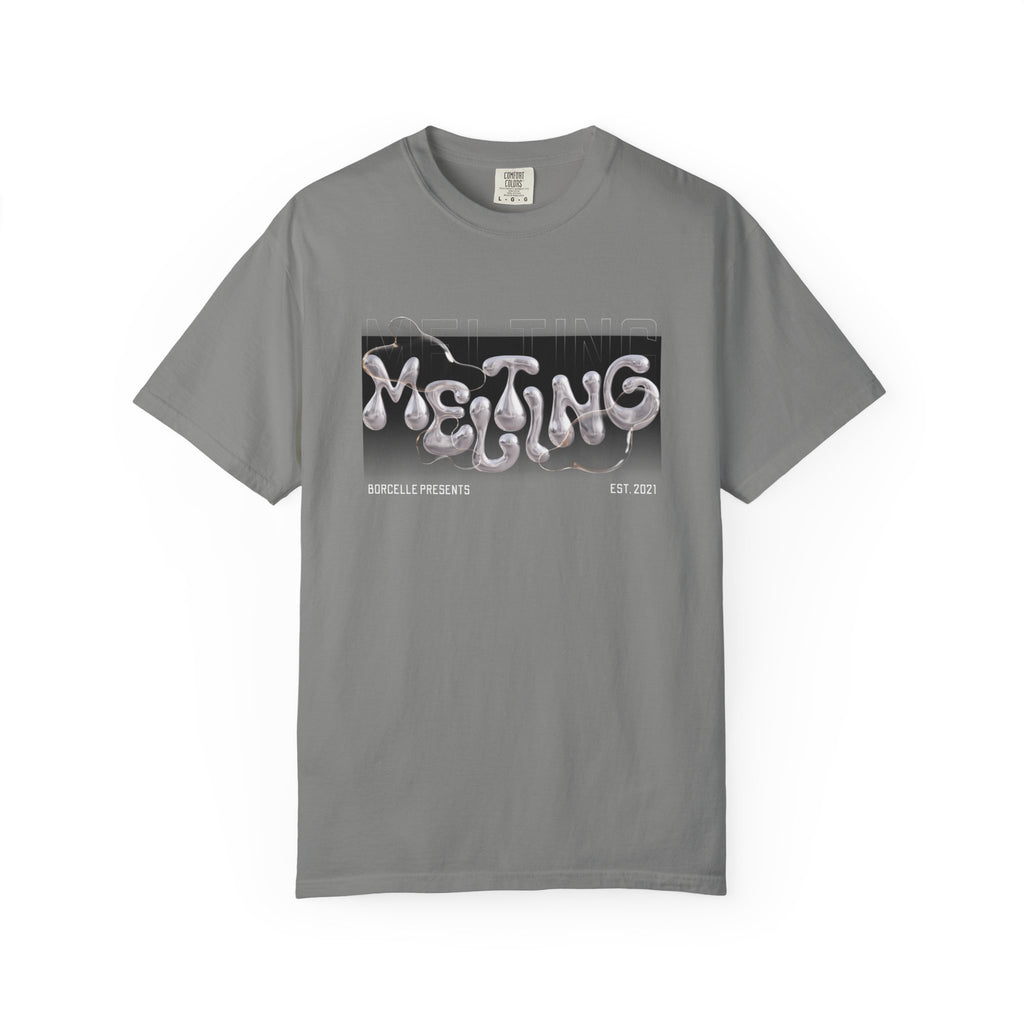 Melting Vibes Unisex Garment-Dyed T-shirt | Cool Graphic Tee for Art Lovers, Trendy Casual Wear, Unique Gift, Summer Style