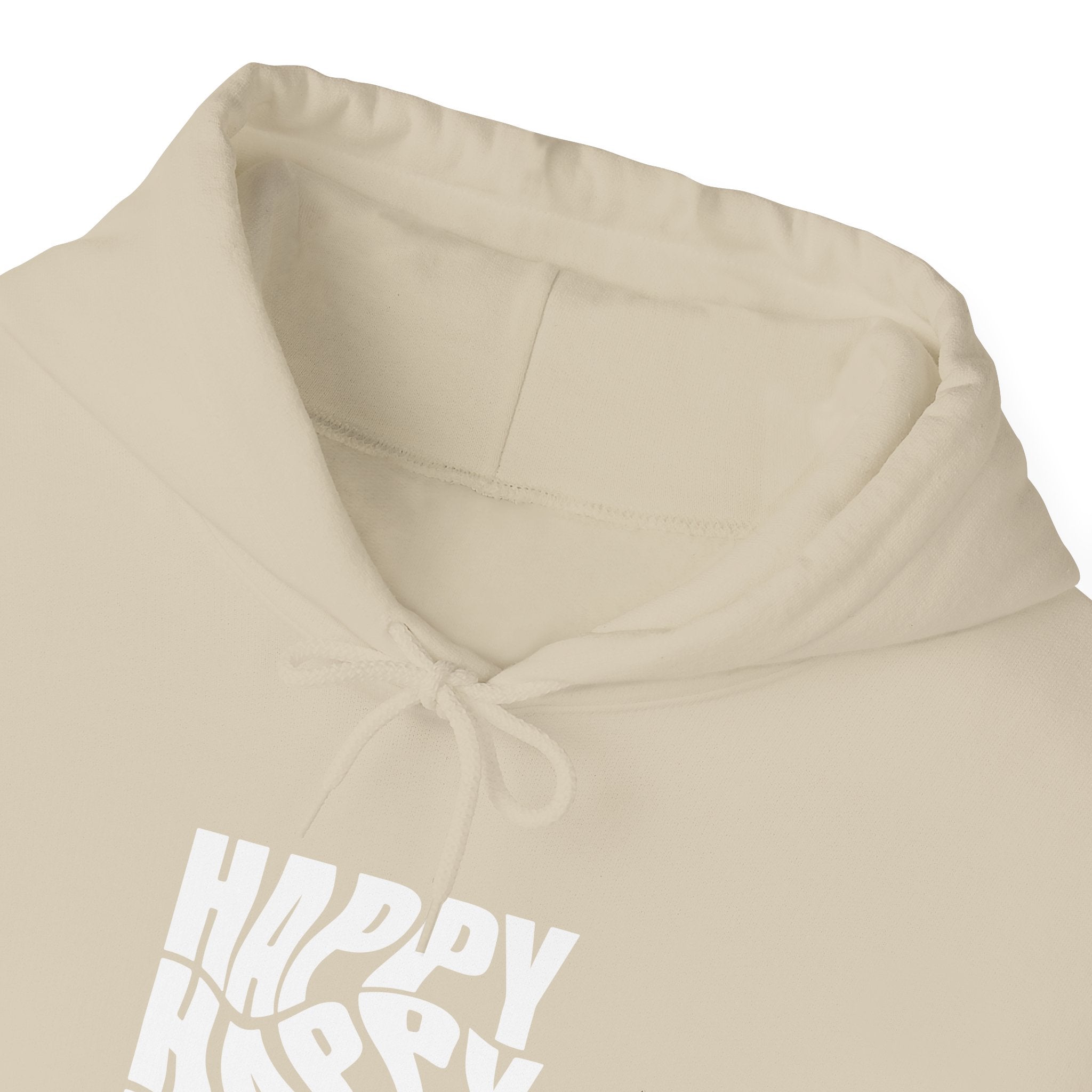 Happy Vibe Unisex Hoodie, Cozy Sweatshirt, Gift for Friends, Casual Wear, Birthday Gift, Everyday Comfort