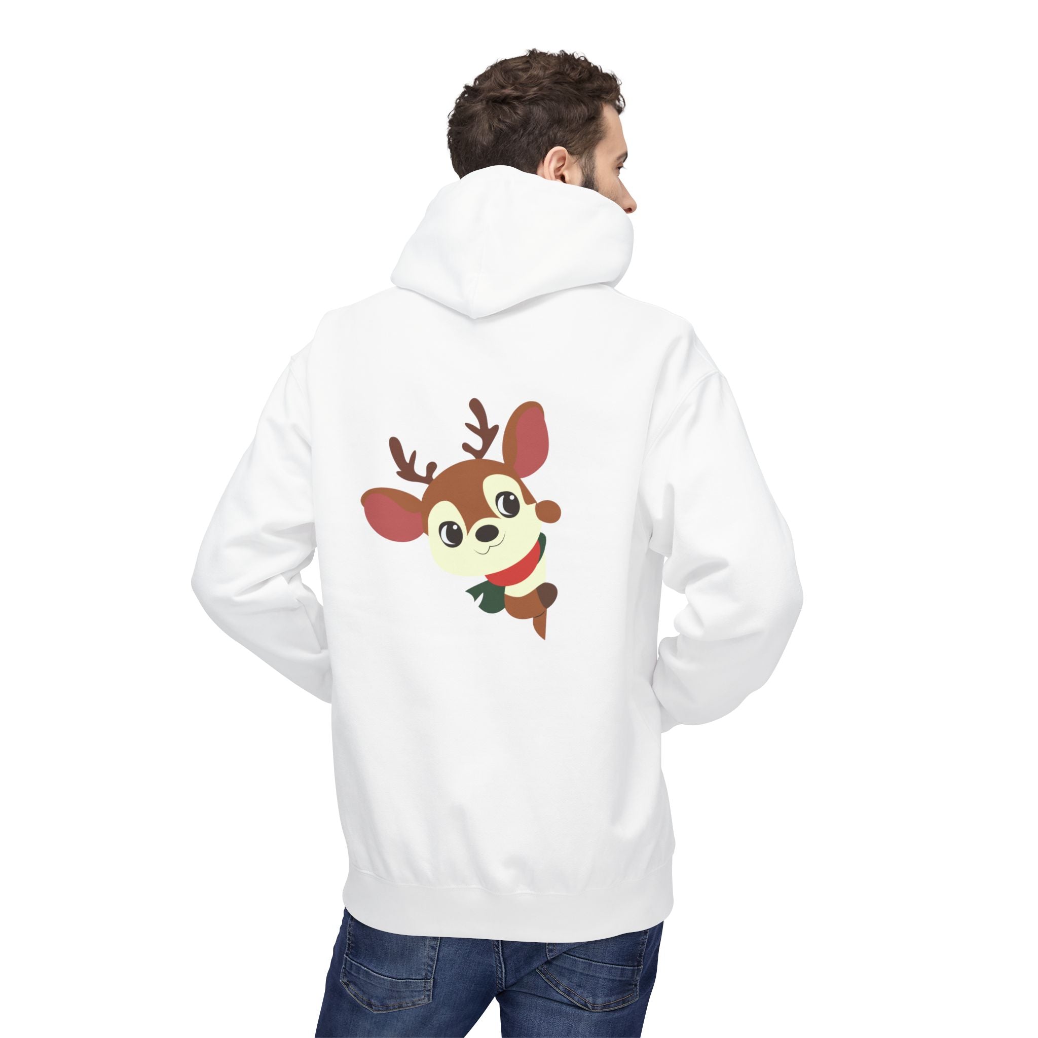 Reindeer Cheer Hoodie — "Tis the Season" Holiday Pullover