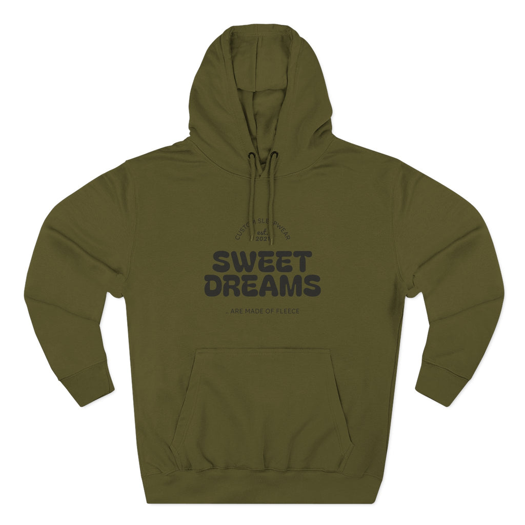 Cozy Sweet Dreams Hoodie, Fleece Pullover for Relaxation, Gift for Dreamers, Perfect for Sleepovers, Casual Wear