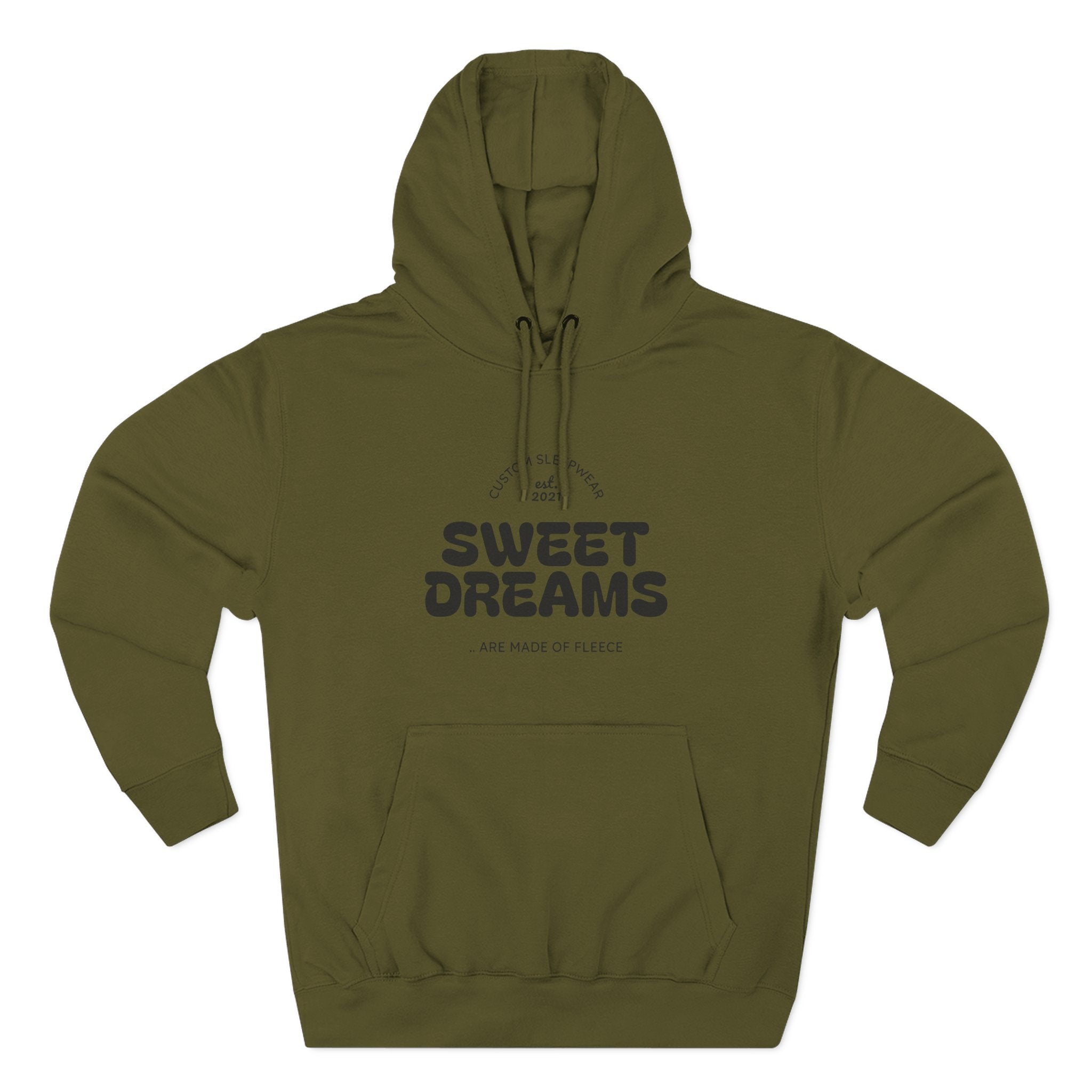 Cozy Sweet Dreams Hoodie, Fleece Pullover for Relaxation, Gift for Dreamers, Perfect for Sleepovers, Casual Wear
