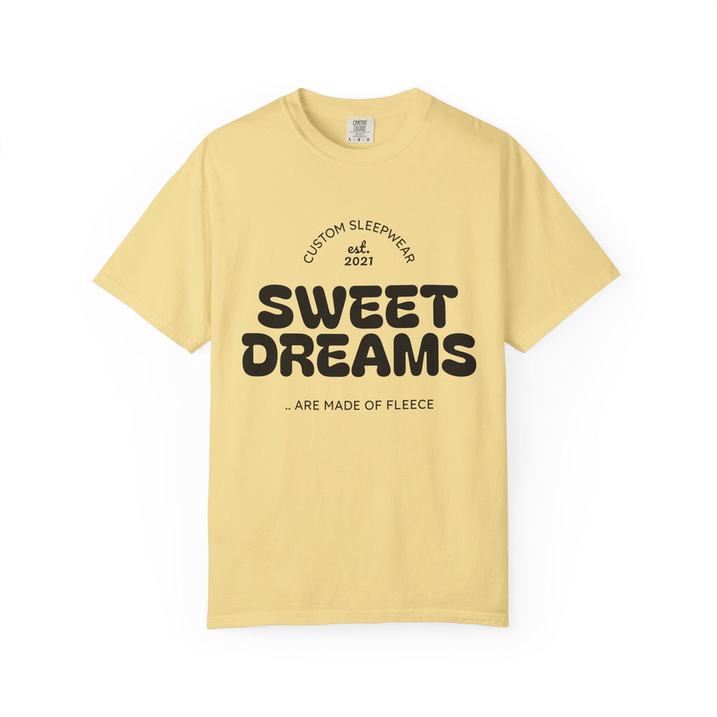 Custom Sweet Dreams T-Shirt, Unisex Sleepwear, Relaxed Fit Tee, Cozy Gift for Sleep Lovers, Lounge Wear, Dreamy Apparel