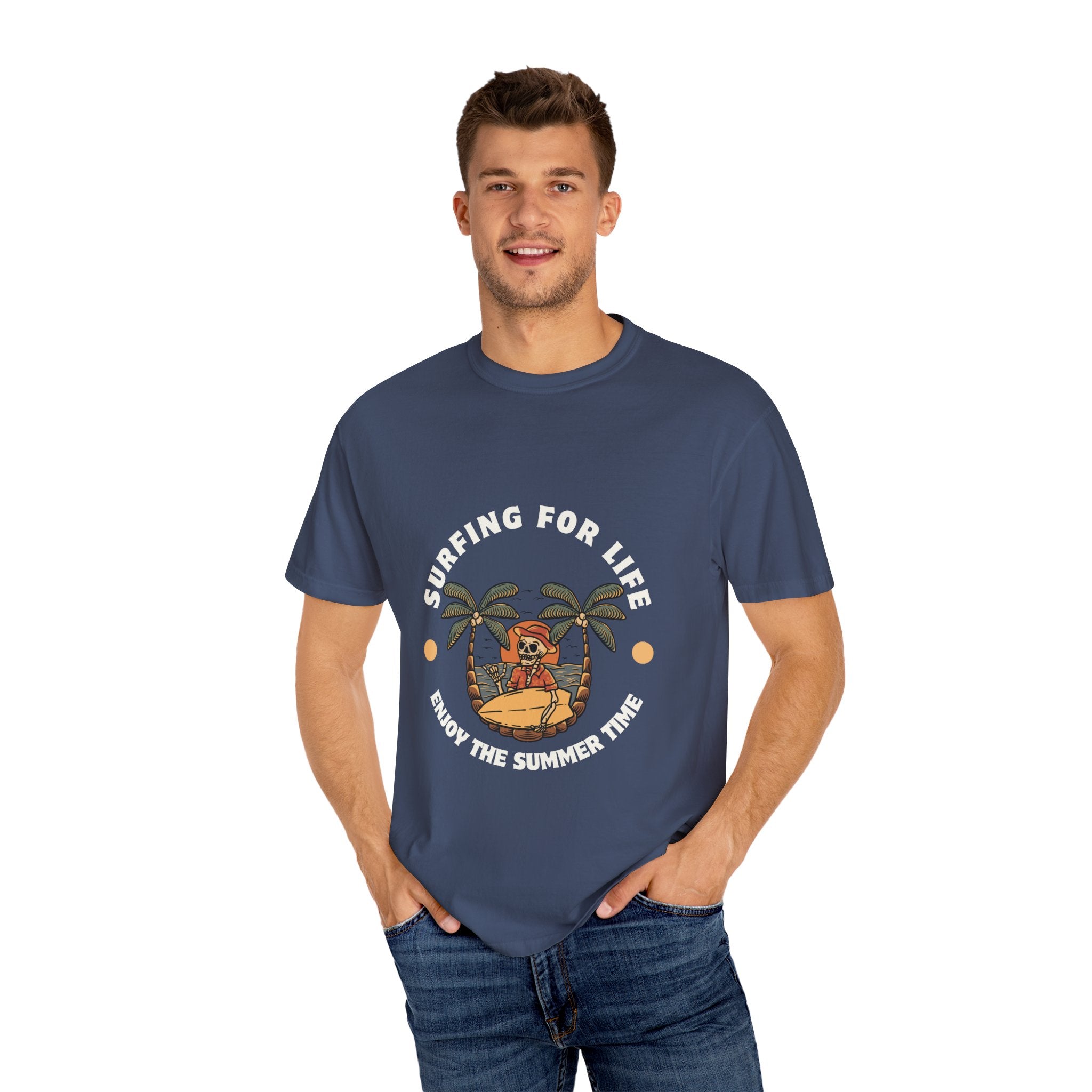 Surfing for Life T-Shirt | Vintage Summer Vibe Tee | Perfect for Beach Days, Surf Lovers, Summer Parties, Adventure Seekers
