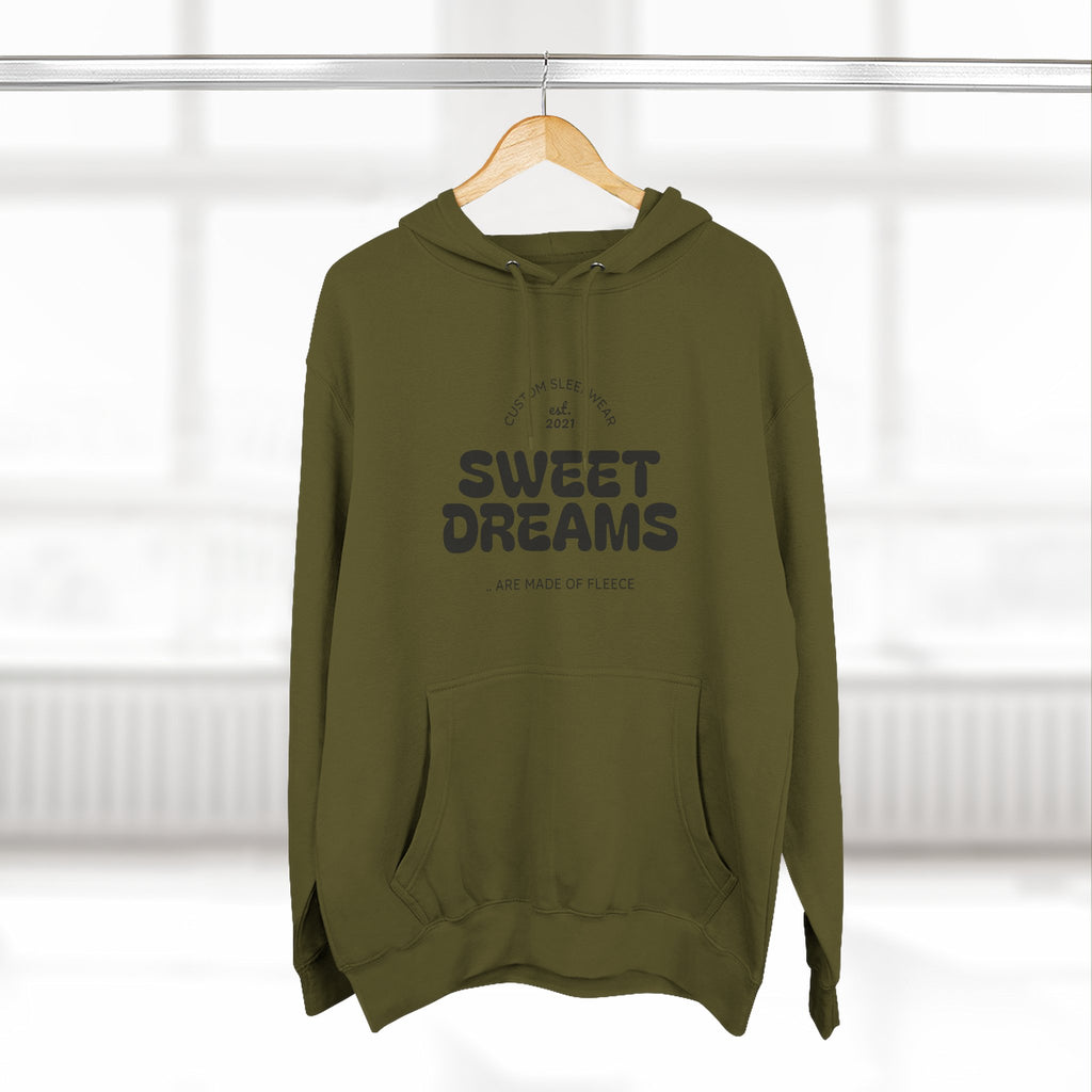 Cozy Sweet Dreams Hoodie, Fleece Pullover for Relaxation, Gift for Dreamers, Perfect for Sleepovers, Casual Wear