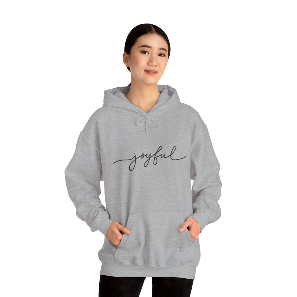 Joyful Hoodie for Comfort and Cheer, Unisex Sweatshirt for Gifts, Everyday Wear, Cozy Handmade Apparel, Celebration Outfit, Relaxed Style