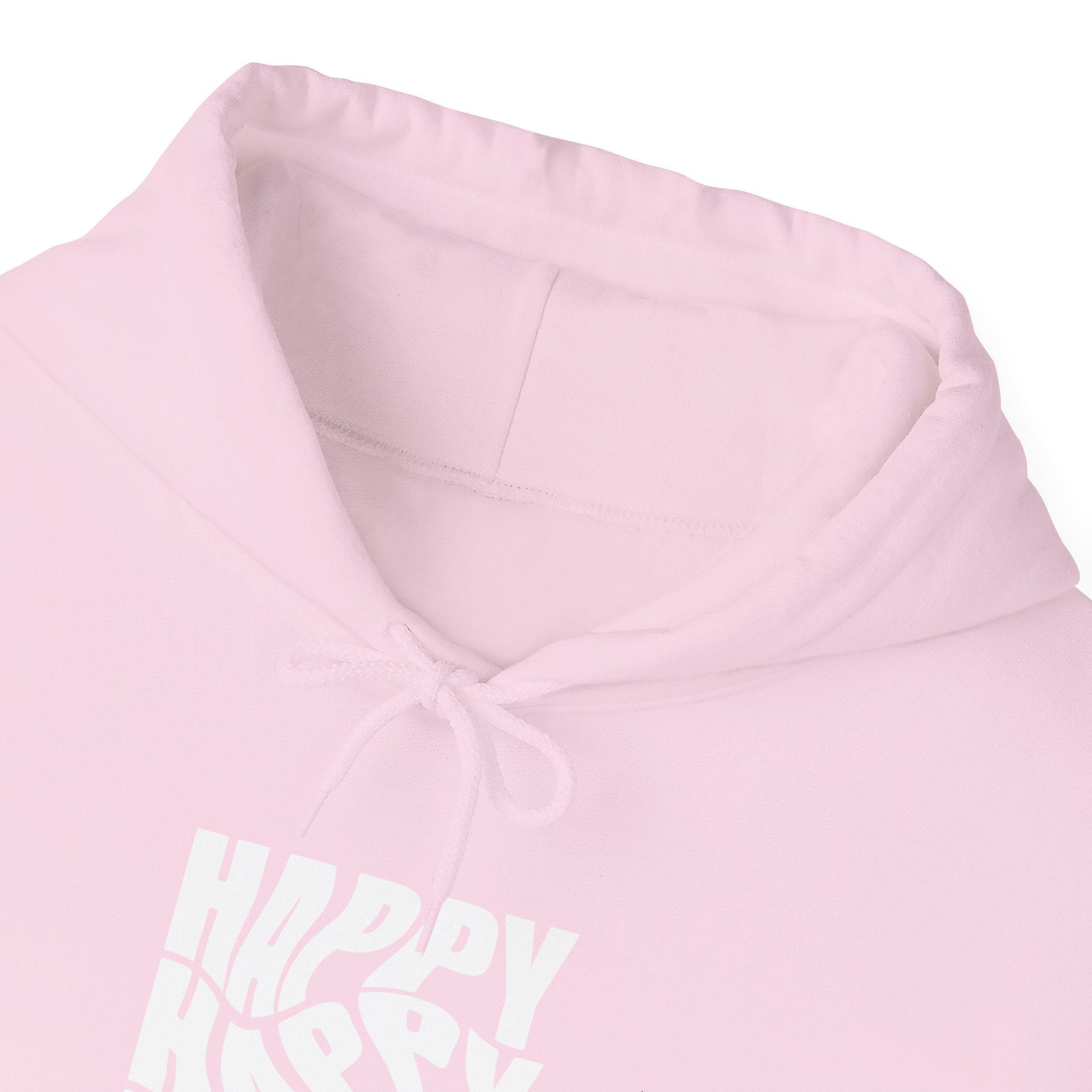 Happy Vibe Unisex Hoodie, Cozy Sweatshirt, Gift for Friends, Casual Wear, Birthday Gift, Everyday Comfort