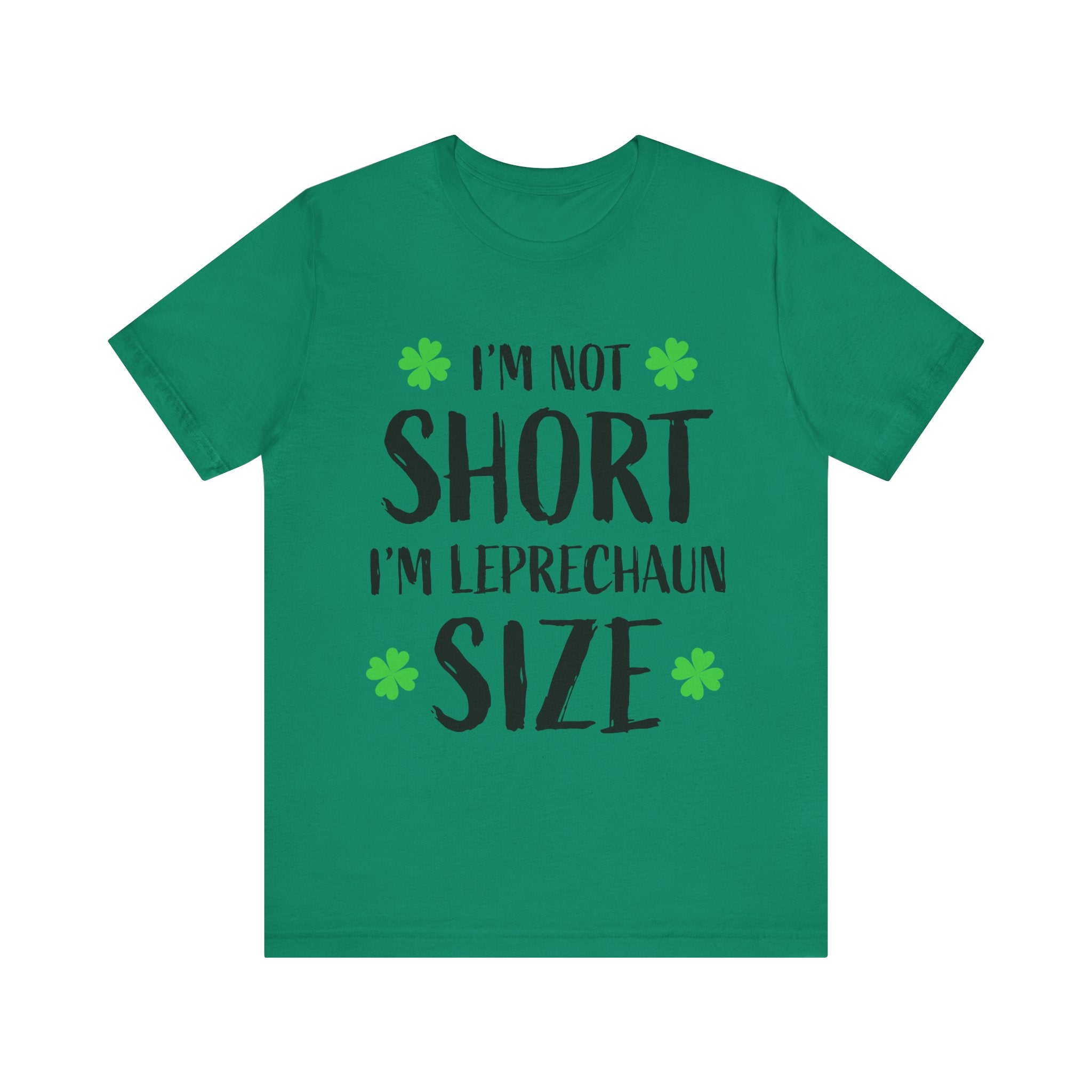 St. Patrick's Day Tee, Leprechaun Size Shirt, Unisex Graphic Tee, Funny Irish T-shirt, Short Stature Humor Apparel