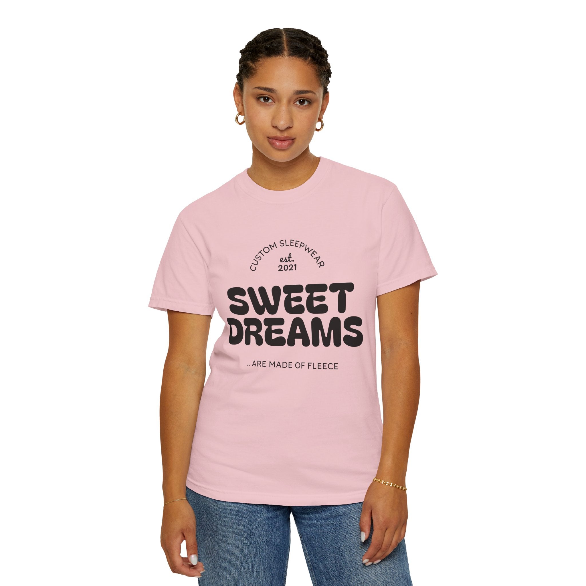 Custom Sweet Dreams T-Shirt, Unisex Sleepwear, Relaxed Fit Tee, Cozy Gift for Sleep Lovers, Lounge Wear, Dreamy Apparel