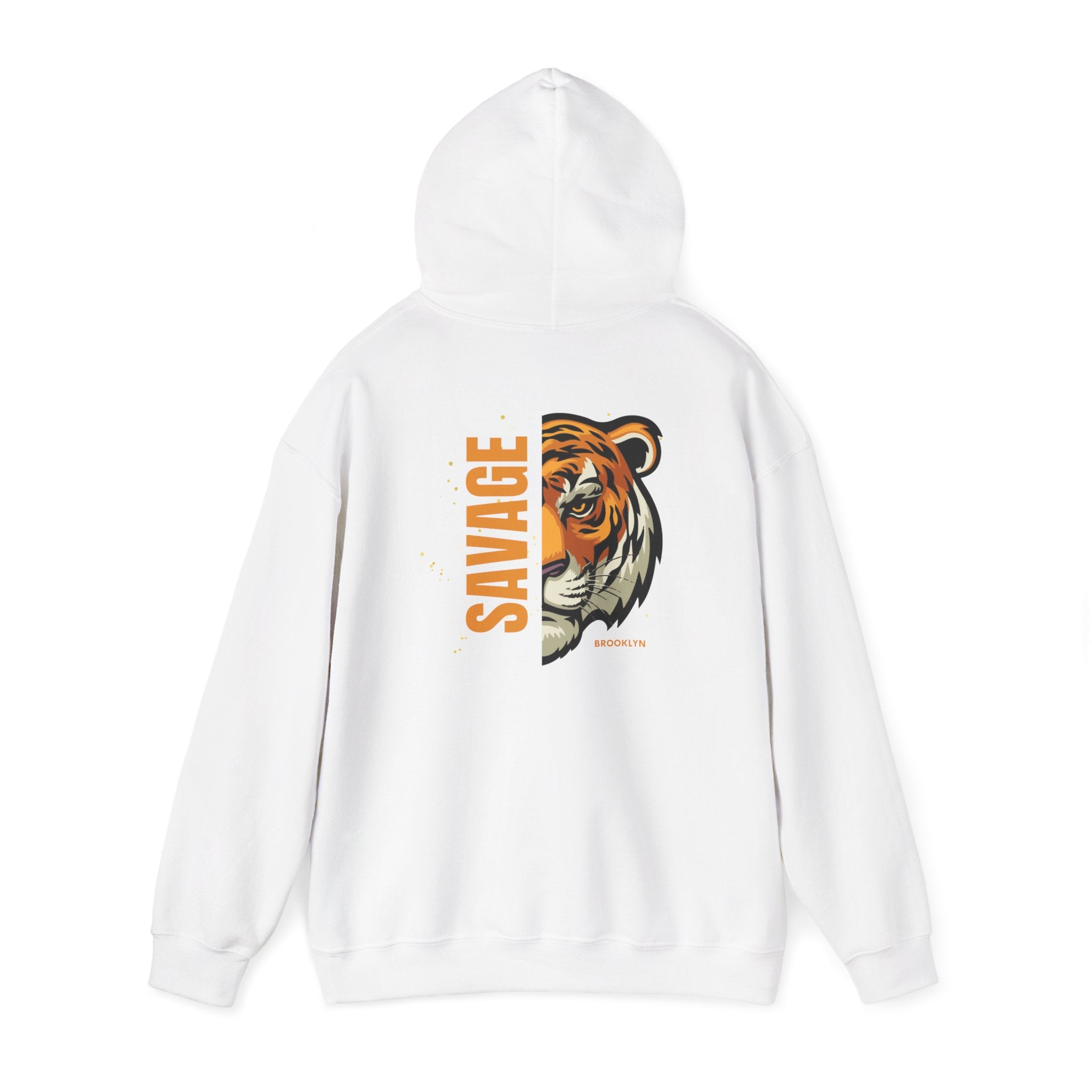 Savage Tiger Unisex Hoodie, Vintage Sweatshirt, Animal Lovers Apparel, Gift for Him/Her, Casual Streetwear, Cozy Layering