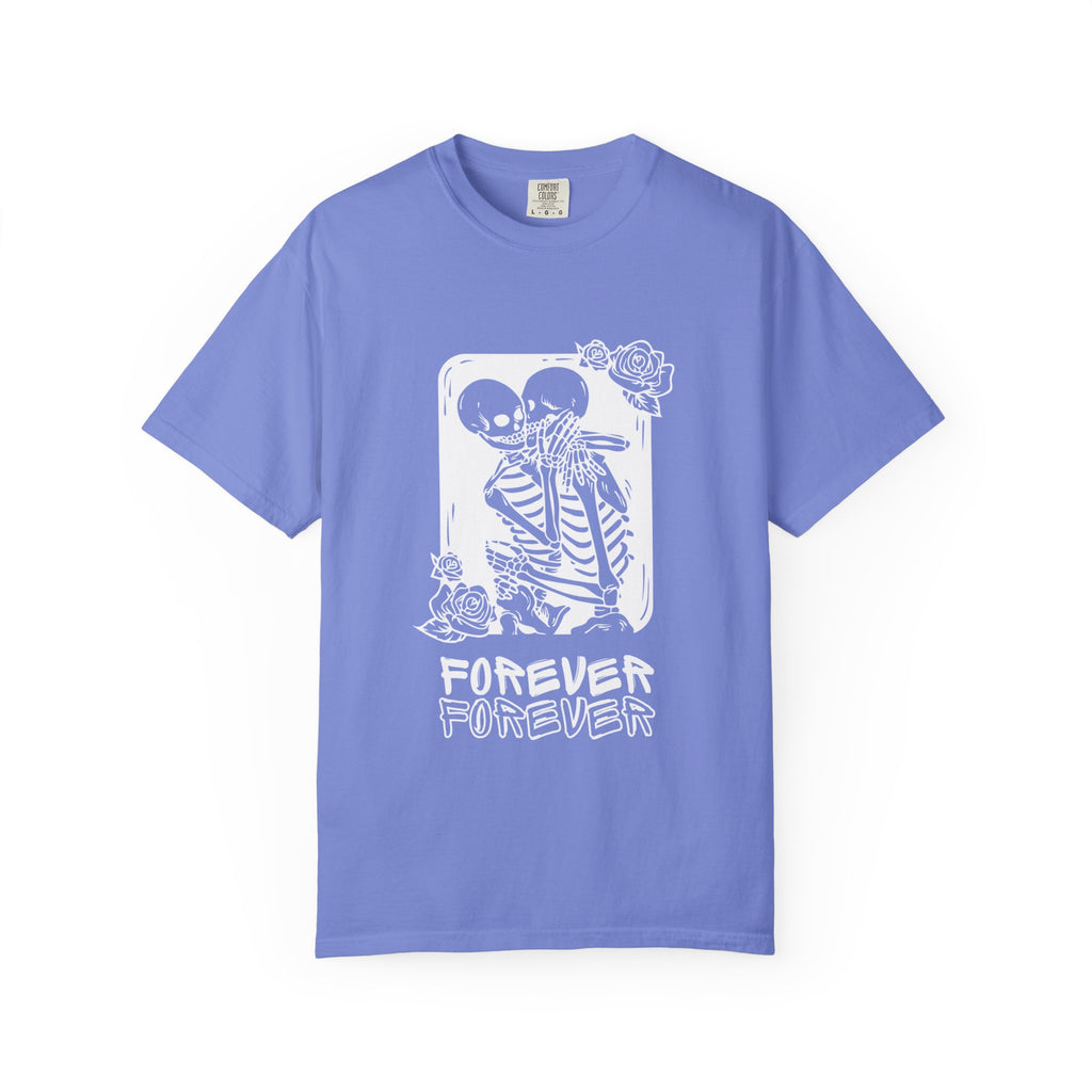 Forever Friends Skeleton T-shirt, Casual Unisex Tee, Halloween Style, Comfortable Wear, Gift for Friends