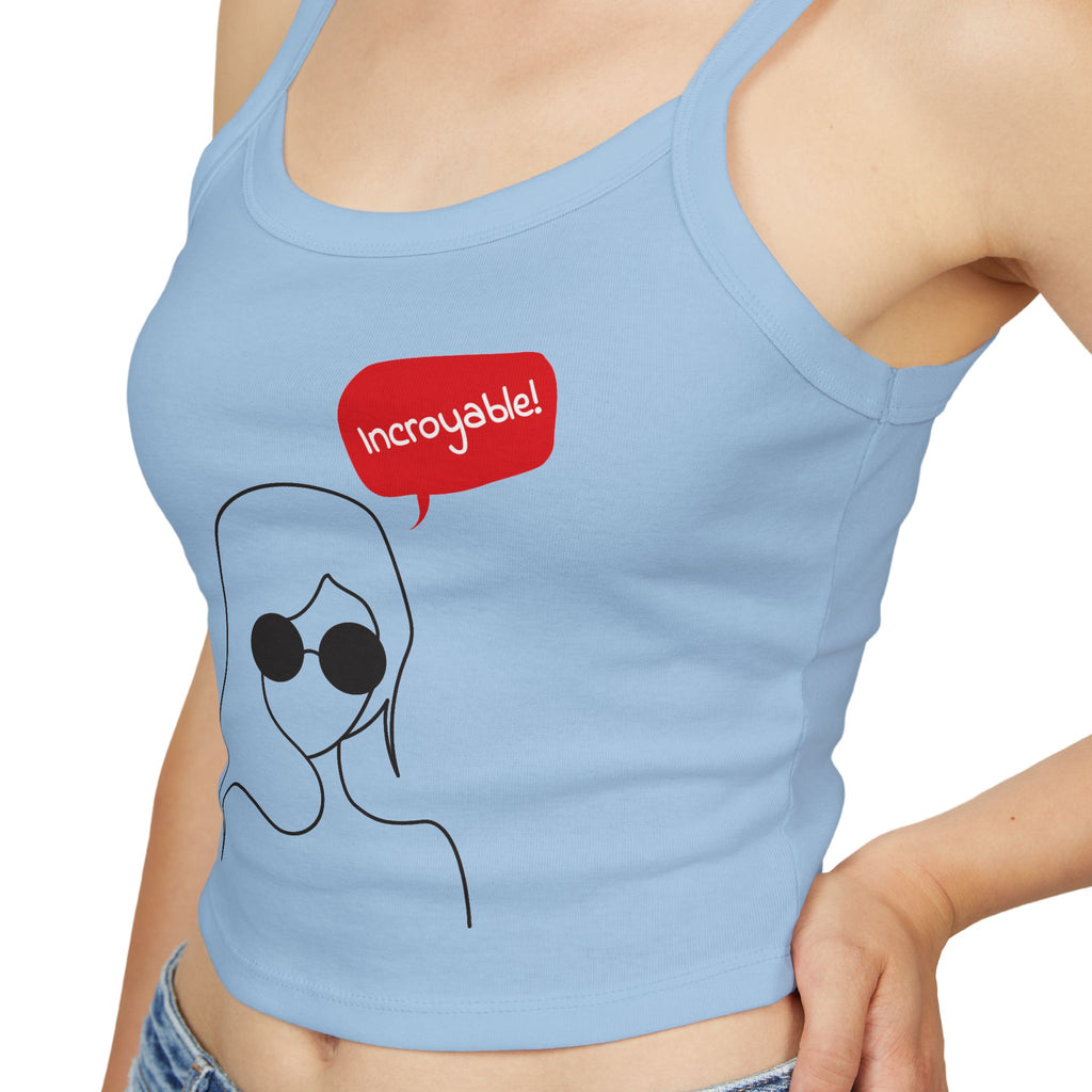 Chic Women's Spaghetti Strap Tank Top - Trendy Summer Apparel, Perfect Gift, Casual Wear, Festival Outfit, Vacation Style