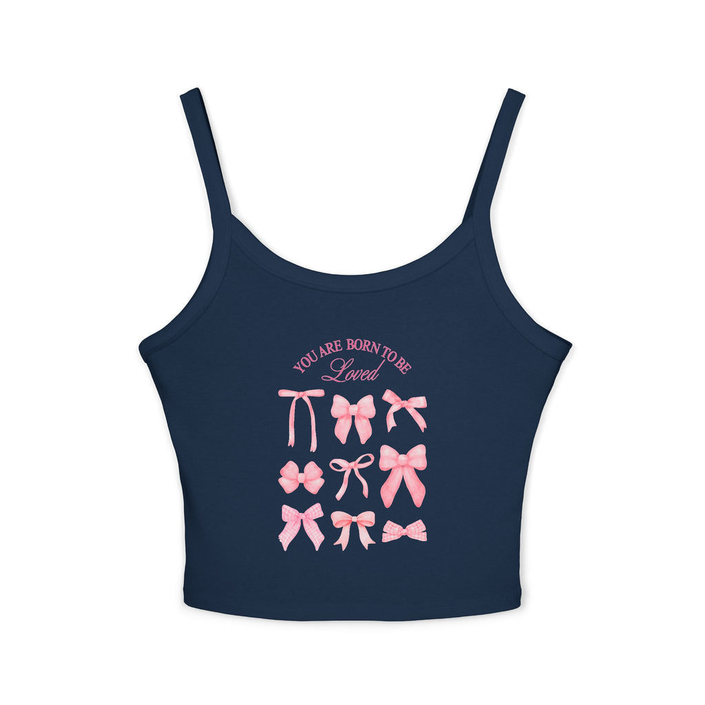 Feminine Bow-Designed Spaghetti Strap Tank Top, Cute Summer Top, Stylish Layering Piece, Gift for Her, Casual Wear, Lounge Top, [...]