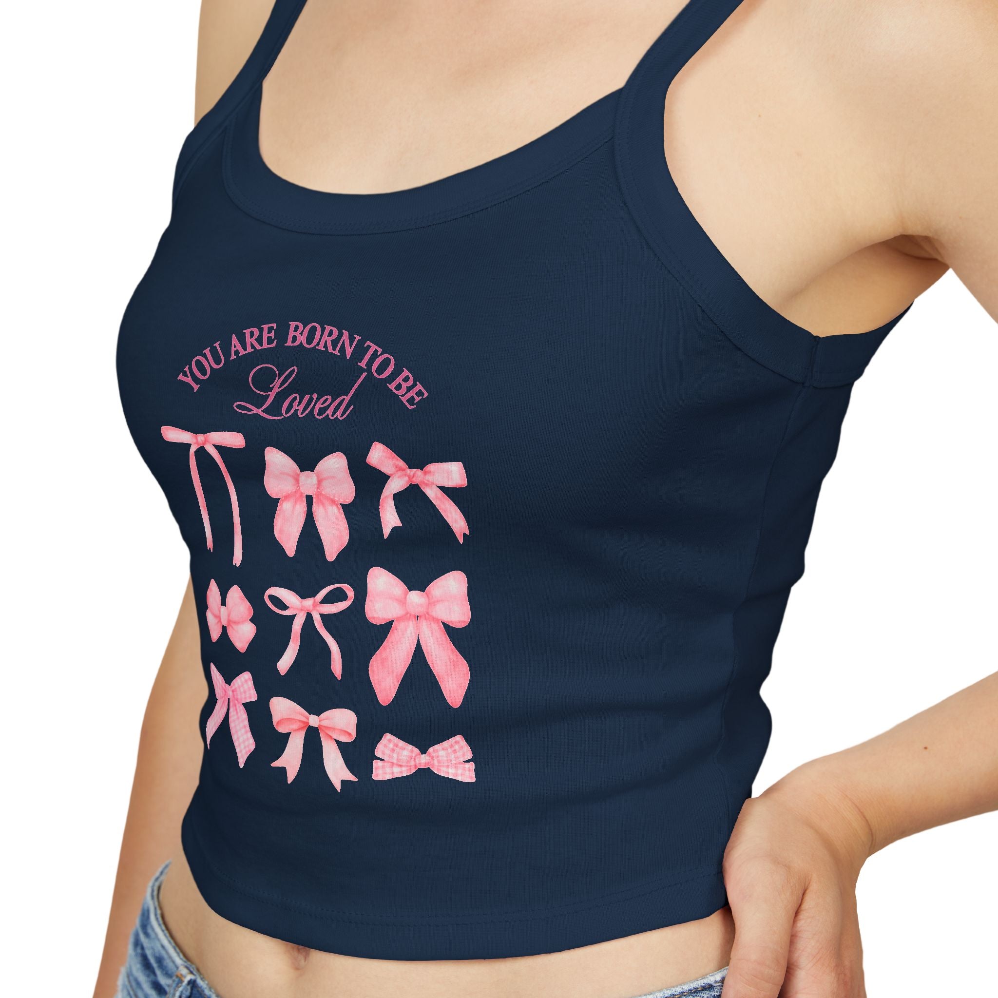 Feminine Bow-Designed Spaghetti Strap Tank Top, Cute Summer Top, Stylish Layering Piece, Gift for Her, Casual Wear, Lounge Top, [...]