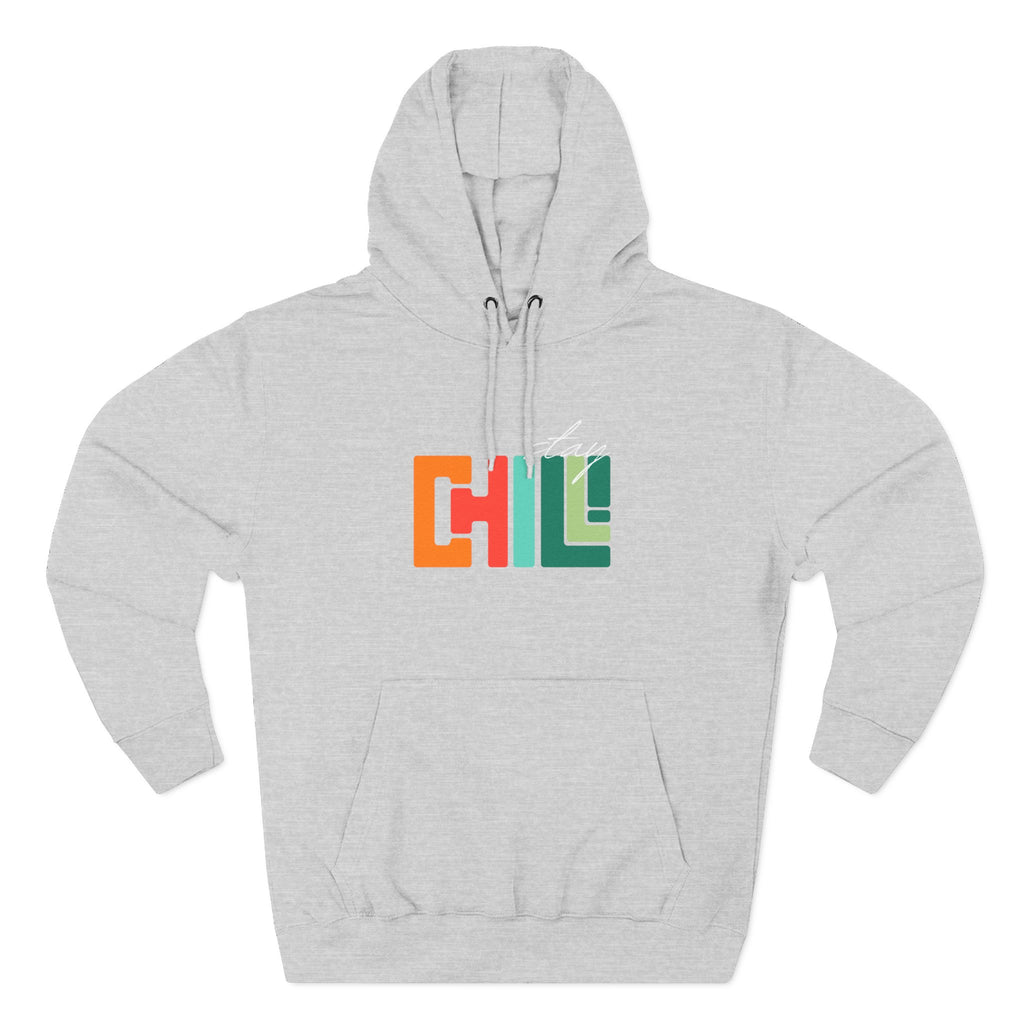 Chill Vibes Three-Panel Fleece Hoodie | Cozy Sweatshirt for Relaxation, Perfect for Gifts, Fashion, and Casual Wear