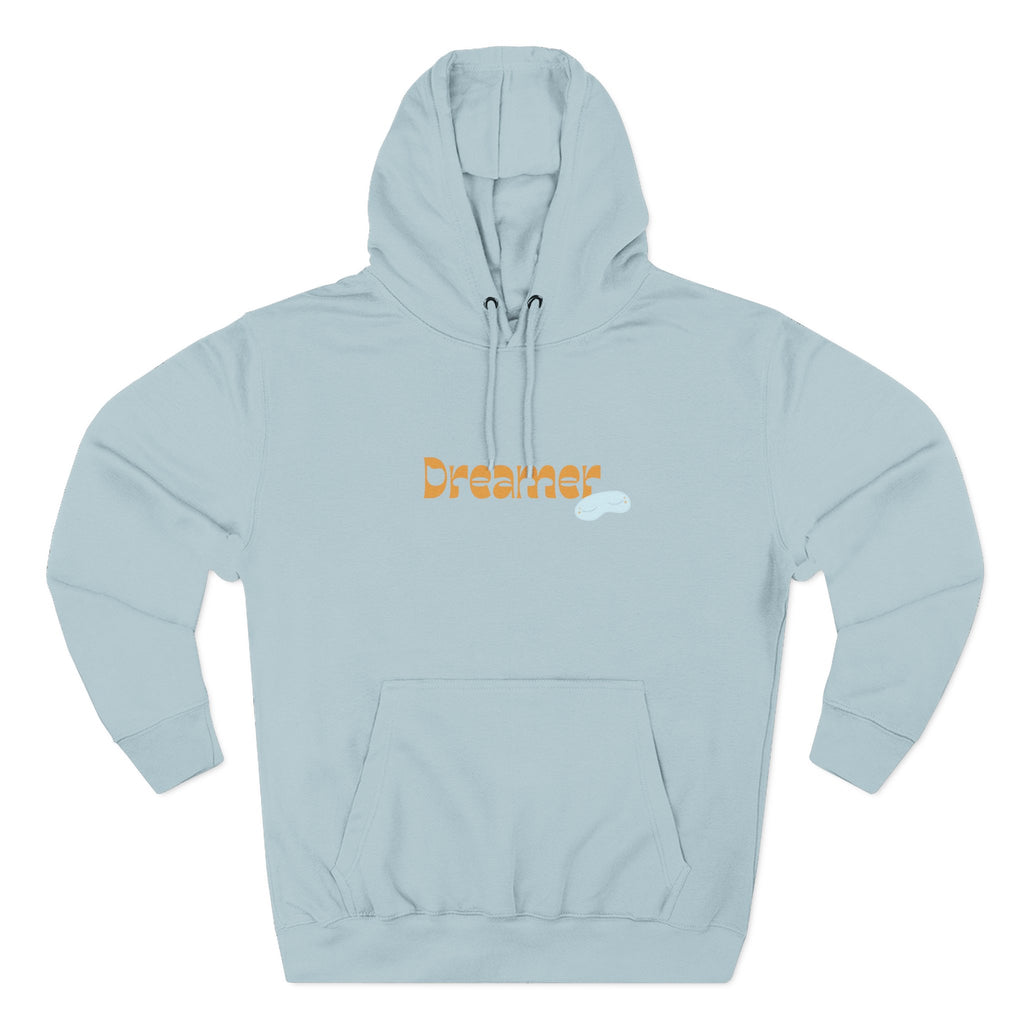 Dreamer Three-Panel Fleece Hoodie | Cozy Sweatshirt, Gift for Dreamers, Casual Wear, Inspirational Apparel, Everyday Comfort
