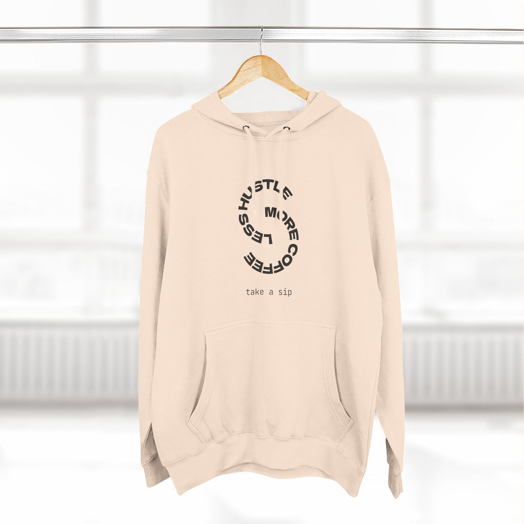 Cozy Coffee Lover's Hoodie, Fleece Sweatshirt, Relaxed Casual Wear, Gift for Coffee Enthusiasts, Perfect for Winter
