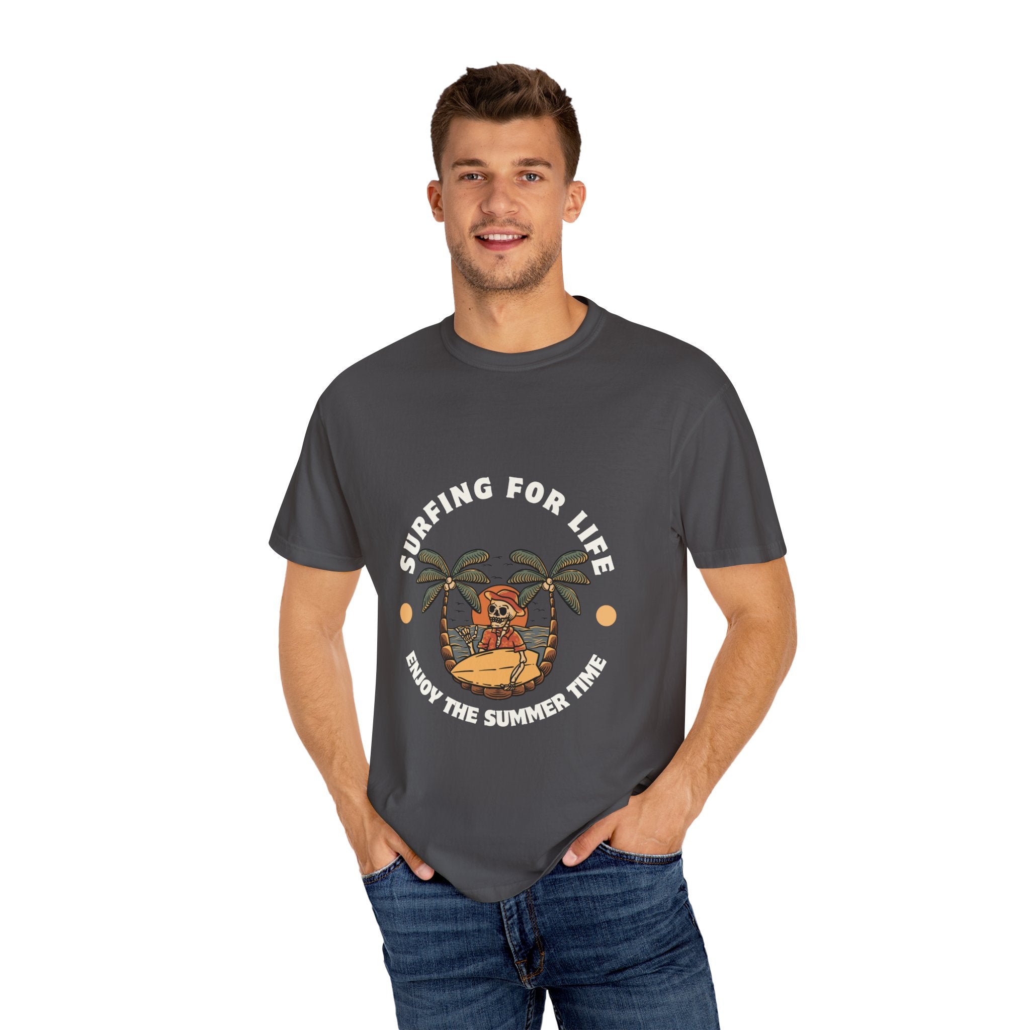 Surfing for Life T-Shirt | Vintage Summer Vibe Tee | Perfect for Beach Days, Surf Lovers, Summer Parties, Adventure Seekers