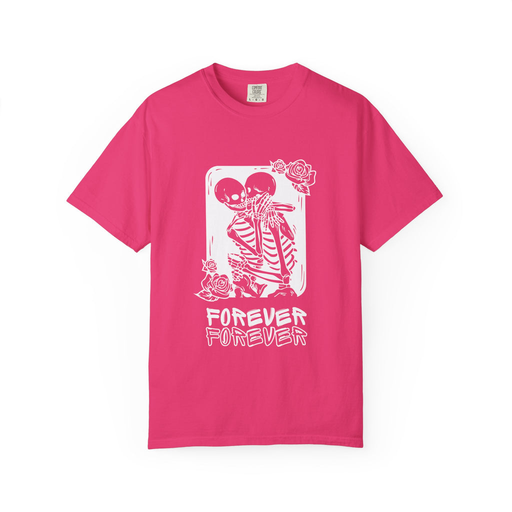 Forever Friends Skeleton T-shirt, Casual Unisex Tee, Halloween Style, Comfortable Wear, Gift for Friends