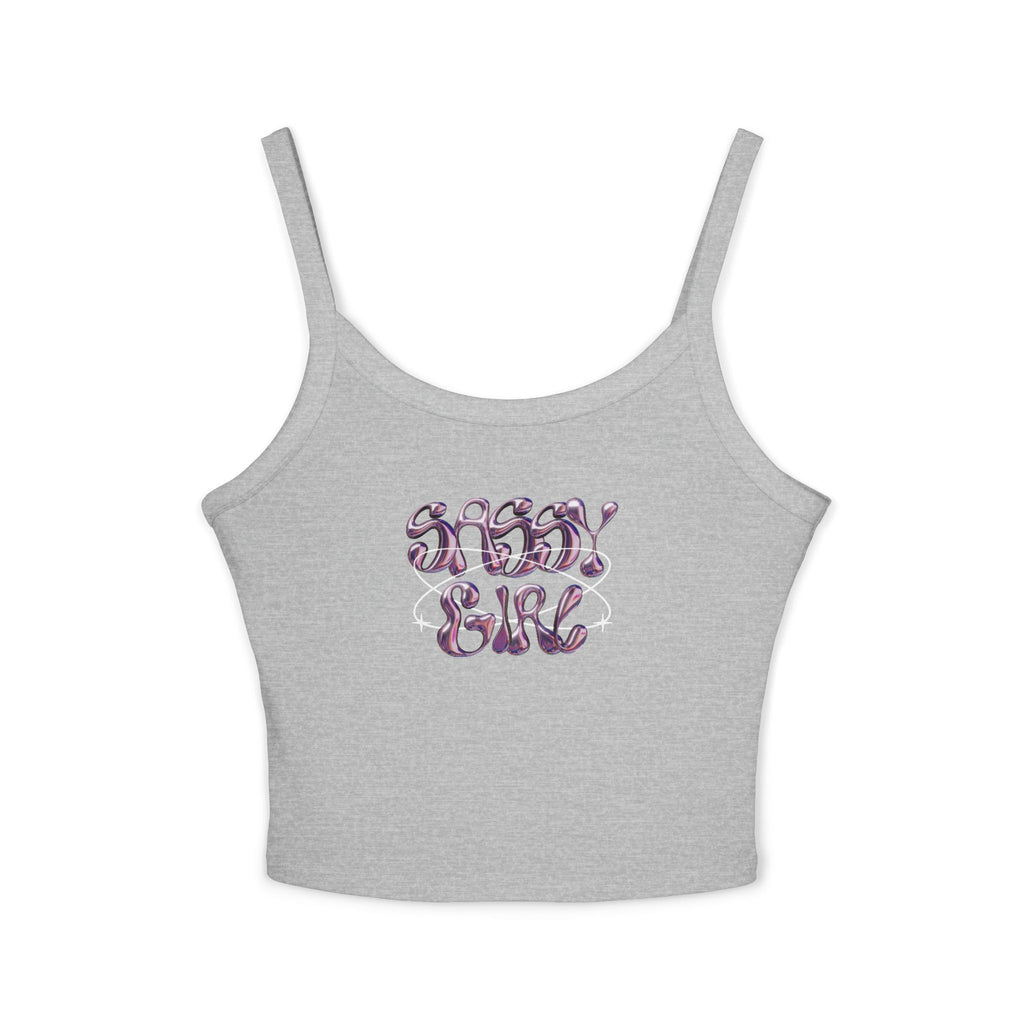 Sassy Girl Tank Top, Cute Summer Top, Gift for Her, Casual Wear Shirt, Trendy Spaghetti Strap Top, Summer Fashion Essential