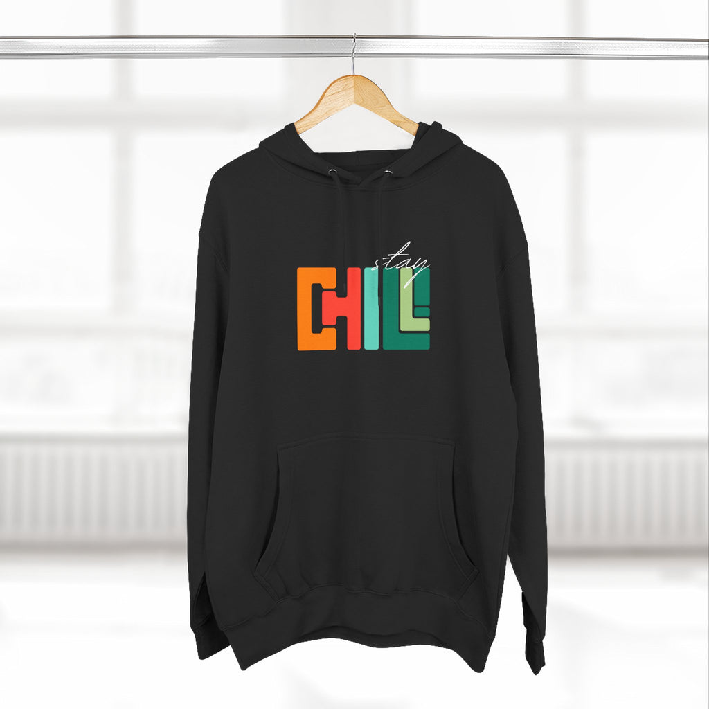 Chill Vibes Three-Panel Fleece Hoodie | Cozy Sweatshirt for Relaxation, Perfect for Gifts, Fashion, and Casual Wear