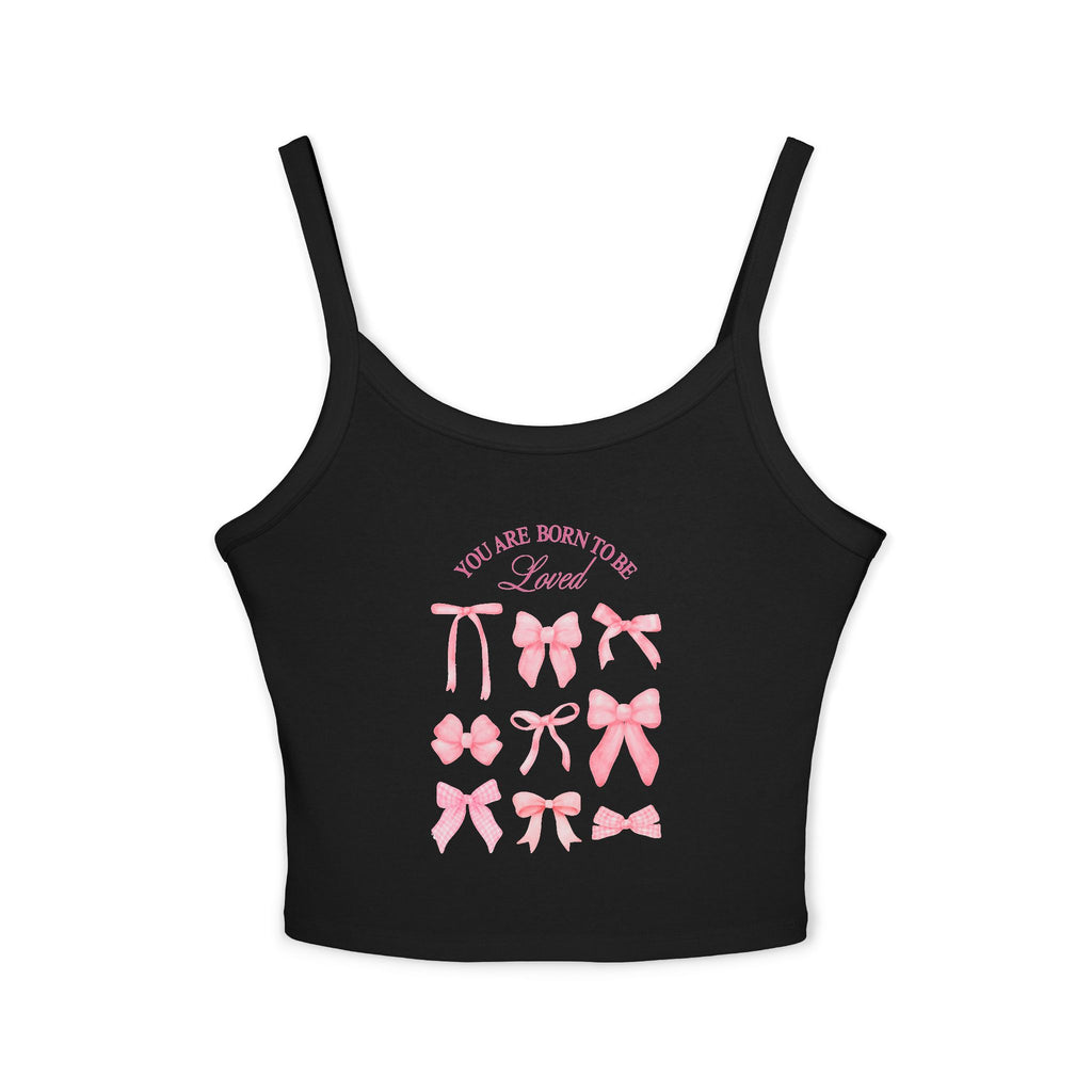 Feminine Bow-Designed Spaghetti Strap Tank Top, Cute Summer Top, Stylish Layering Piece, Gift for Her, Casual Wear, Lounge Top, [...]