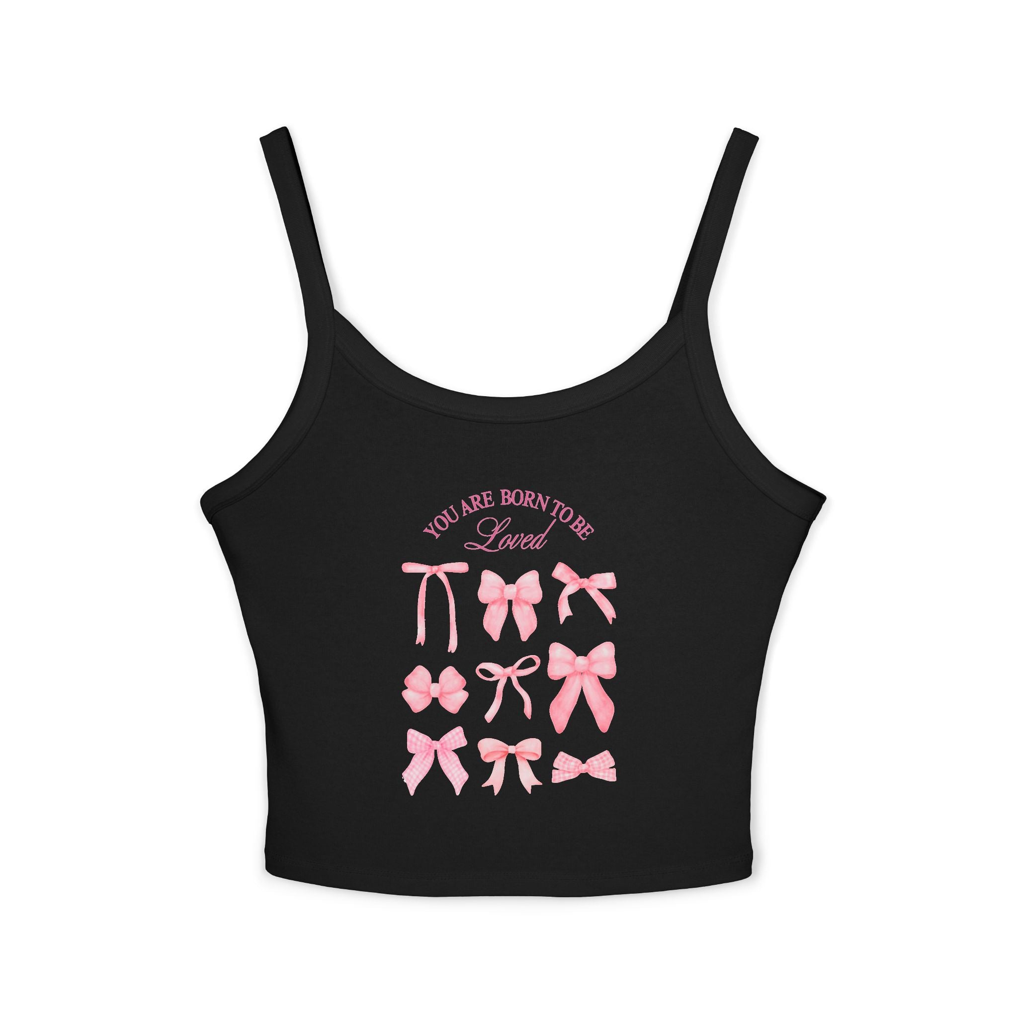 Feminine Bow-Designed Spaghetti Strap Tank Top, Cute Summer Top, Stylish Layering Piece, Gift for Her, Casual Wear, Lounge Top, [...]