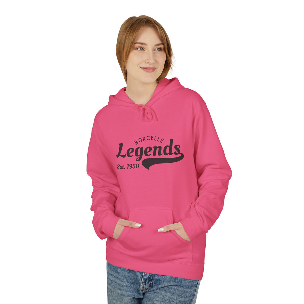 Retro Legends Fleece Hoodie, Cozy Unisex Sweatshirt, Perfect Gift for Sports Lovers, Casual Wear, Est. 1950