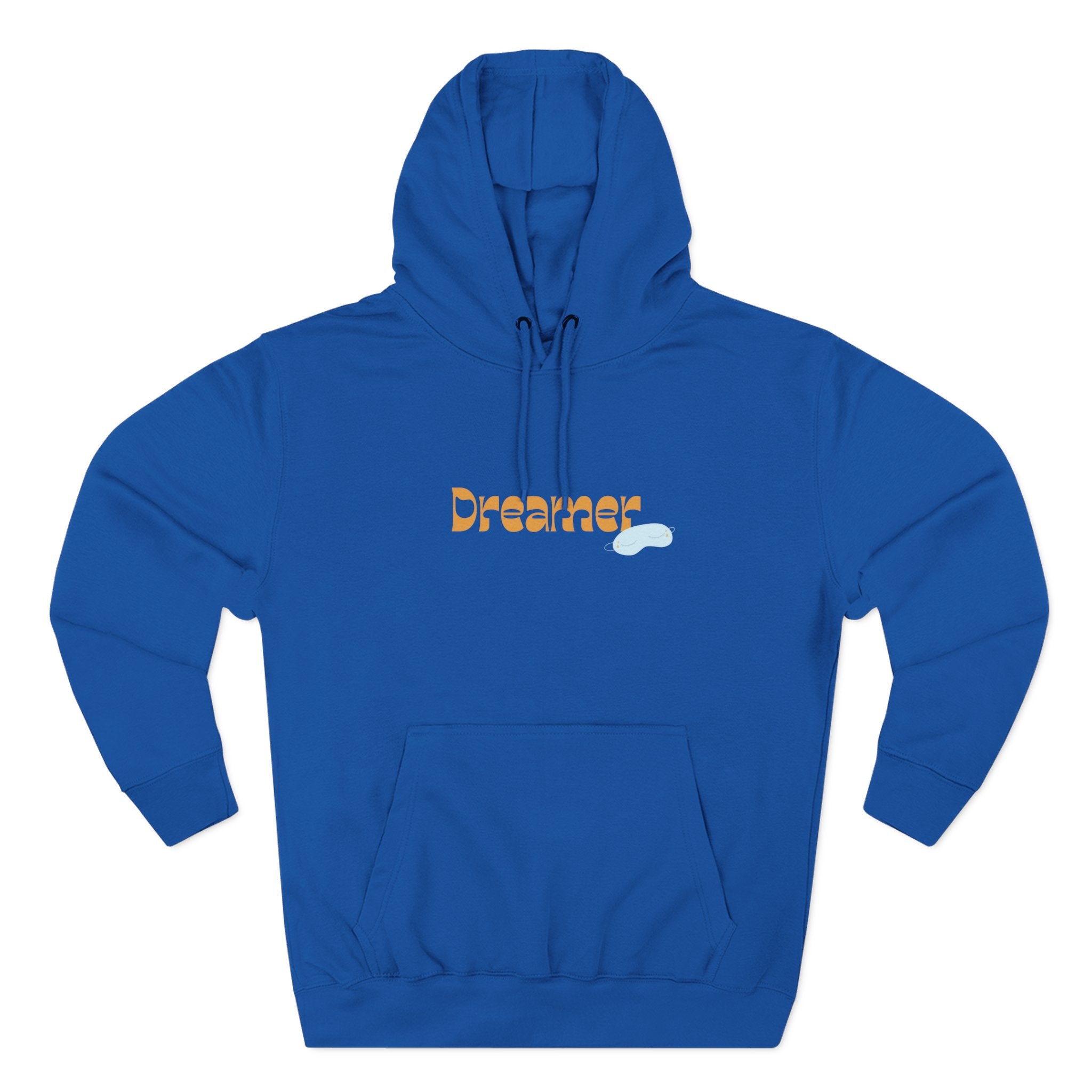 Dreamer Three-Panel Fleece Hoodie | Cozy Sweatshirt, Gift for Dreamers, Casual Wear, Inspirational Apparel, Everyday Comfort