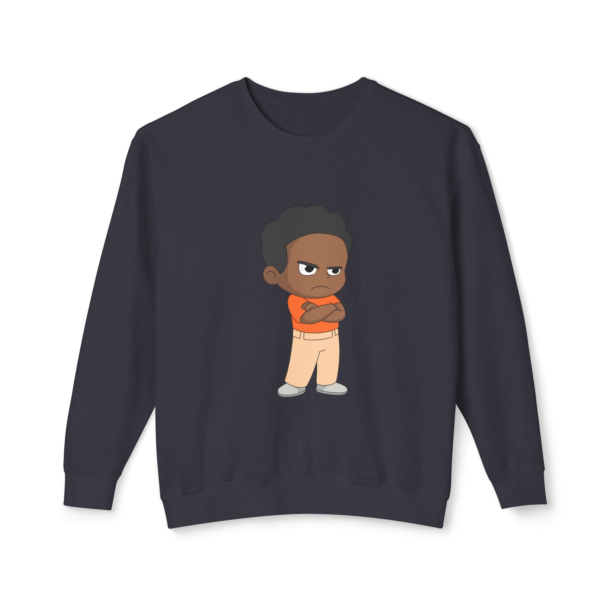 Playful Cartoon Crewneck Sweatshirt | Funny Lightweight Sweatshirt for Kids & Teens, Birthday Gift, Casualwear, Seasonal Comfort