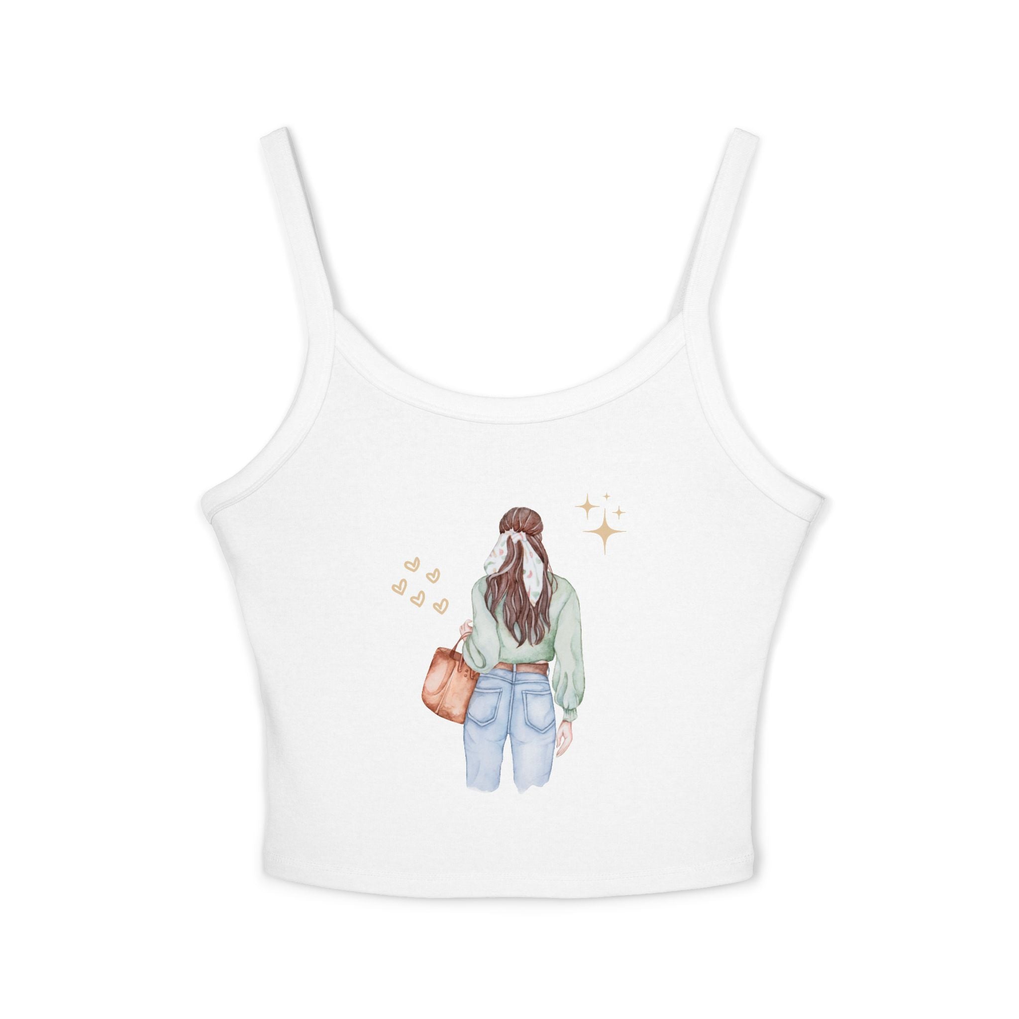 Trendy Women's Spaghetti Strap Tank Top with Cute Back Design, Casual Summer Top, Perfect for Beach Days, Festivals, and Everyday [...]