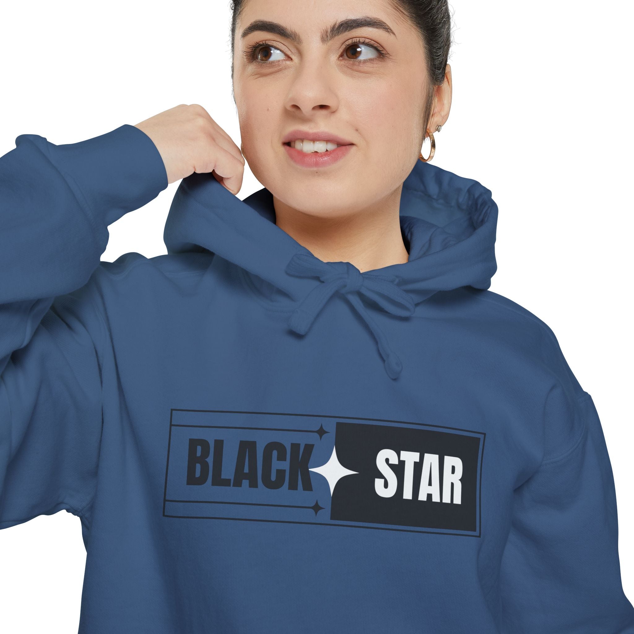 Unisex Garment-Dyed Hoodie with 'BLACK STAR' Design, Cozy Casual Sweatshirt, Everyday Hoodie, Perfect Gift for Birthdays, Relaxed [...]