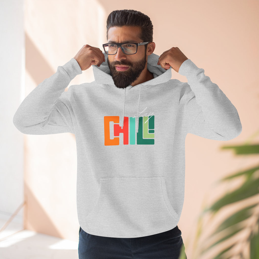 Chill Vibes Three-Panel Fleece Hoodie | Cozy Sweatshirt for Relaxation, Perfect for Gifts, Fashion, and Casual Wear