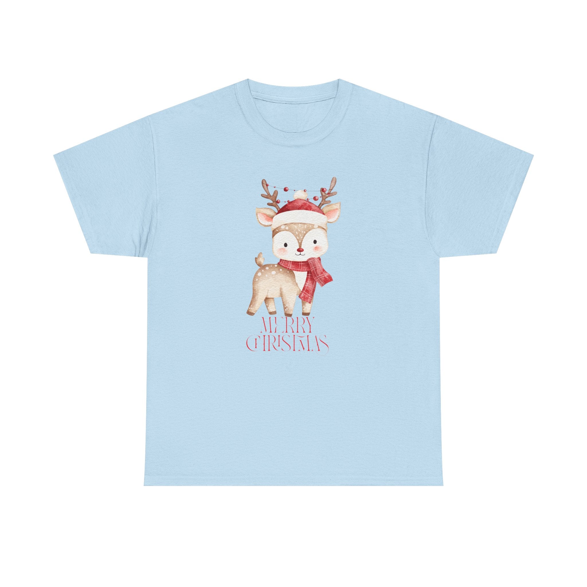 Kids' Cute Reindeer Christmas Tee – Merry Christmas Woodland Holiday Shirt