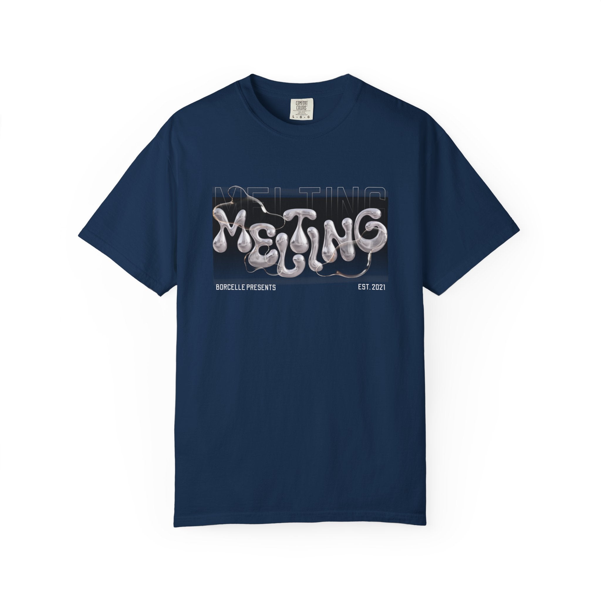 Melting Vibes Unisex Garment-Dyed T-shirt | Cool Graphic Tee for Art Lovers, Trendy Casual Wear, Unique Gift, Summer Style