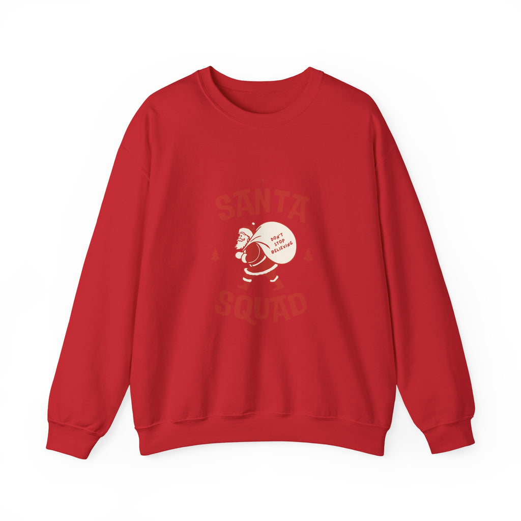 Santa Squad Crewneck Sweatshirt — Retro Santa Graphic Christmas Sweater