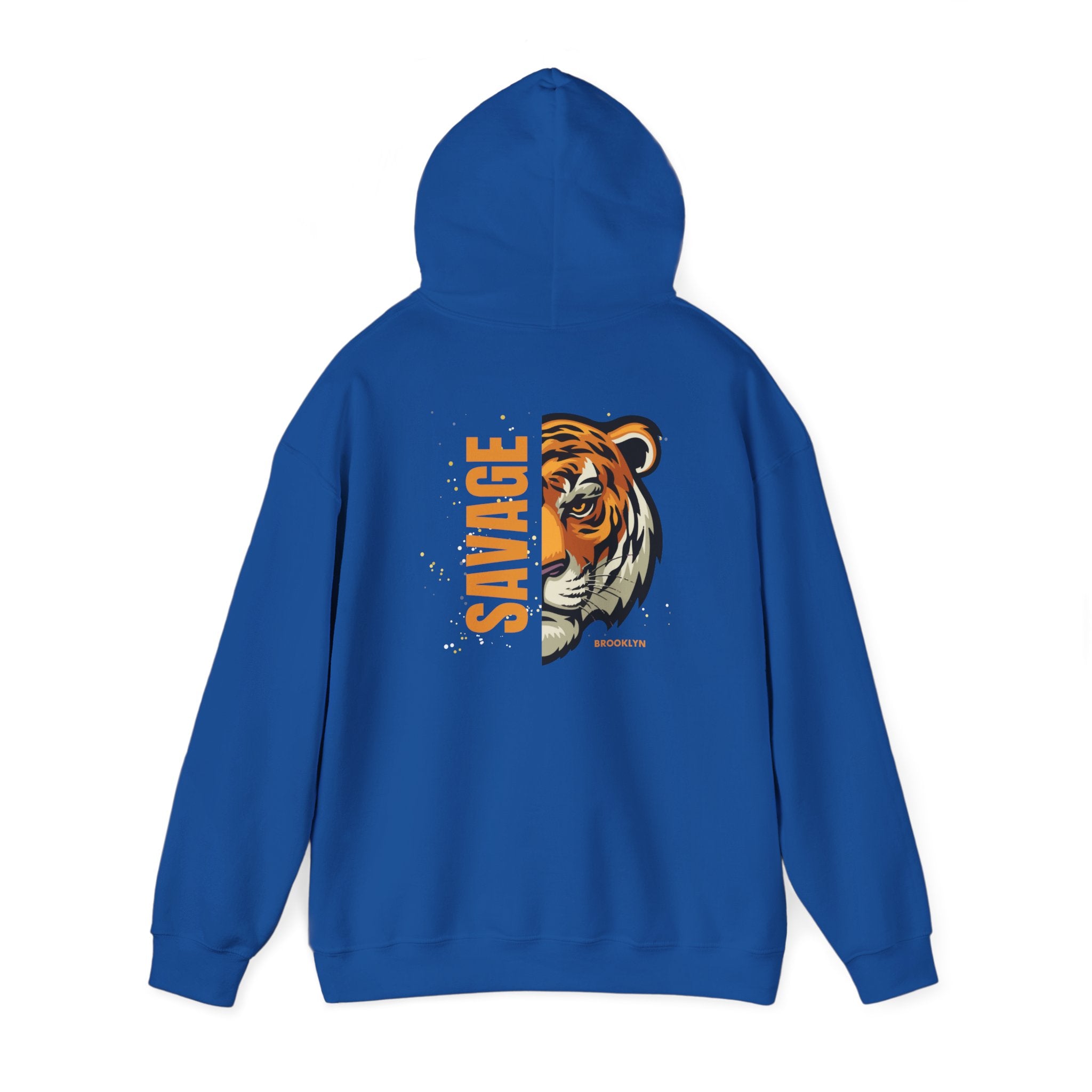 Savage Tiger Unisex Hoodie, Vintage Sweatshirt, Animal Lovers Apparel, Gift for Him/Her, Casual Streetwear, Cozy Layering
